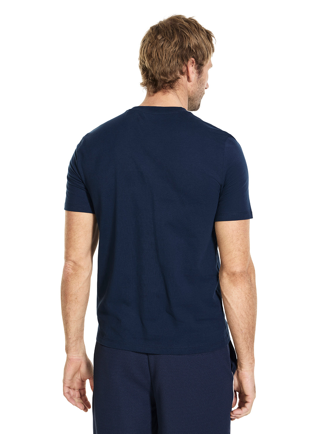 GUESS Mens Silk Blue Gerd T-Shirt  Z6GI15K3205 Back View