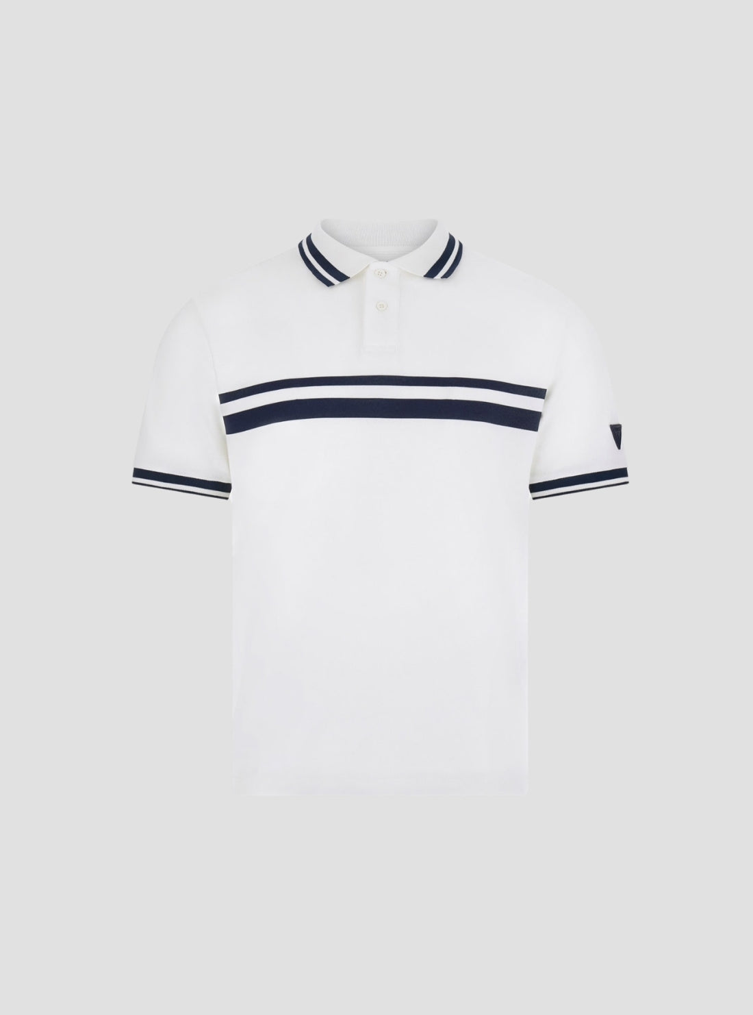 GUESS Mens White Spiros Polo Active Shirt Z6GP04K3207 Front View