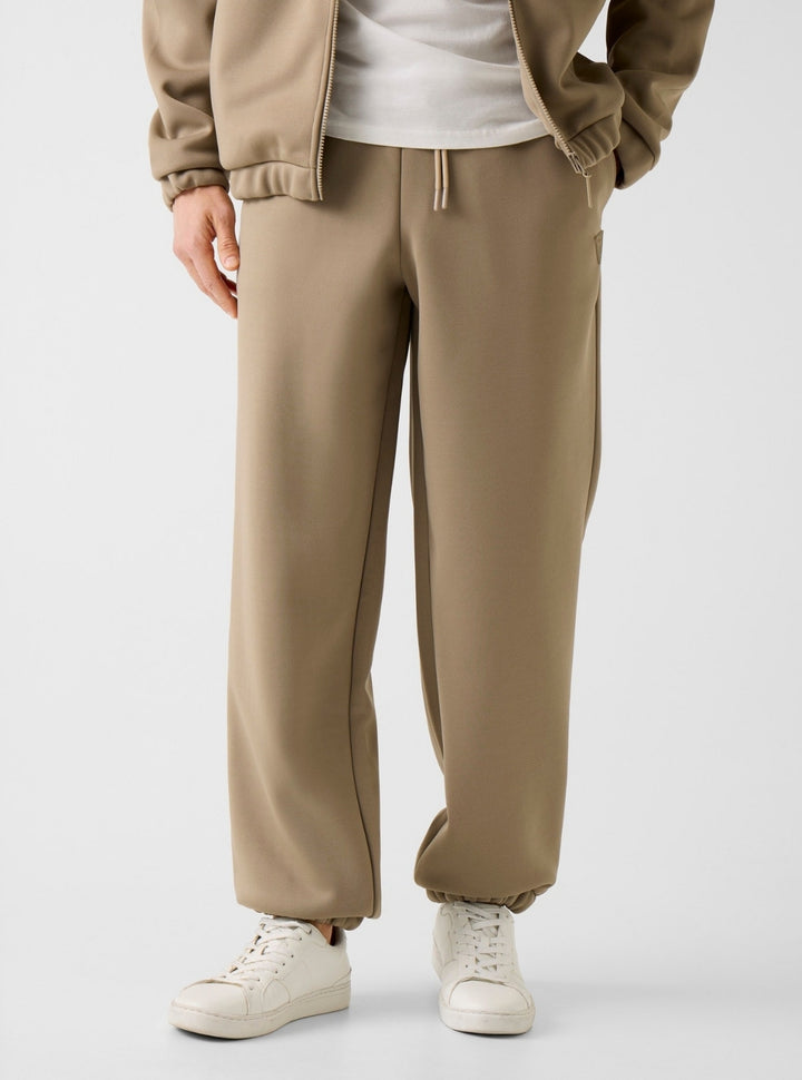 GUESS Womens Beige Anoki Active Cuffed Pants Z6RB09KD472 Front View