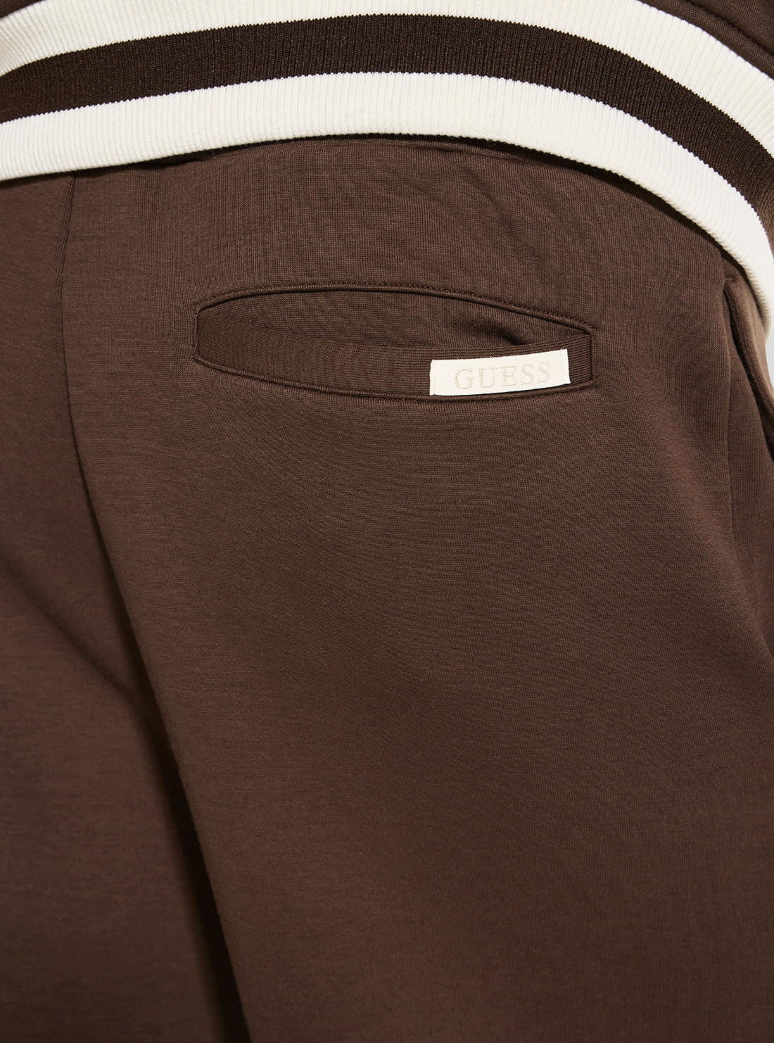 GUESS Mens Brown Herald Straight Leg Active Pants Z6YB17K4995 Detail View