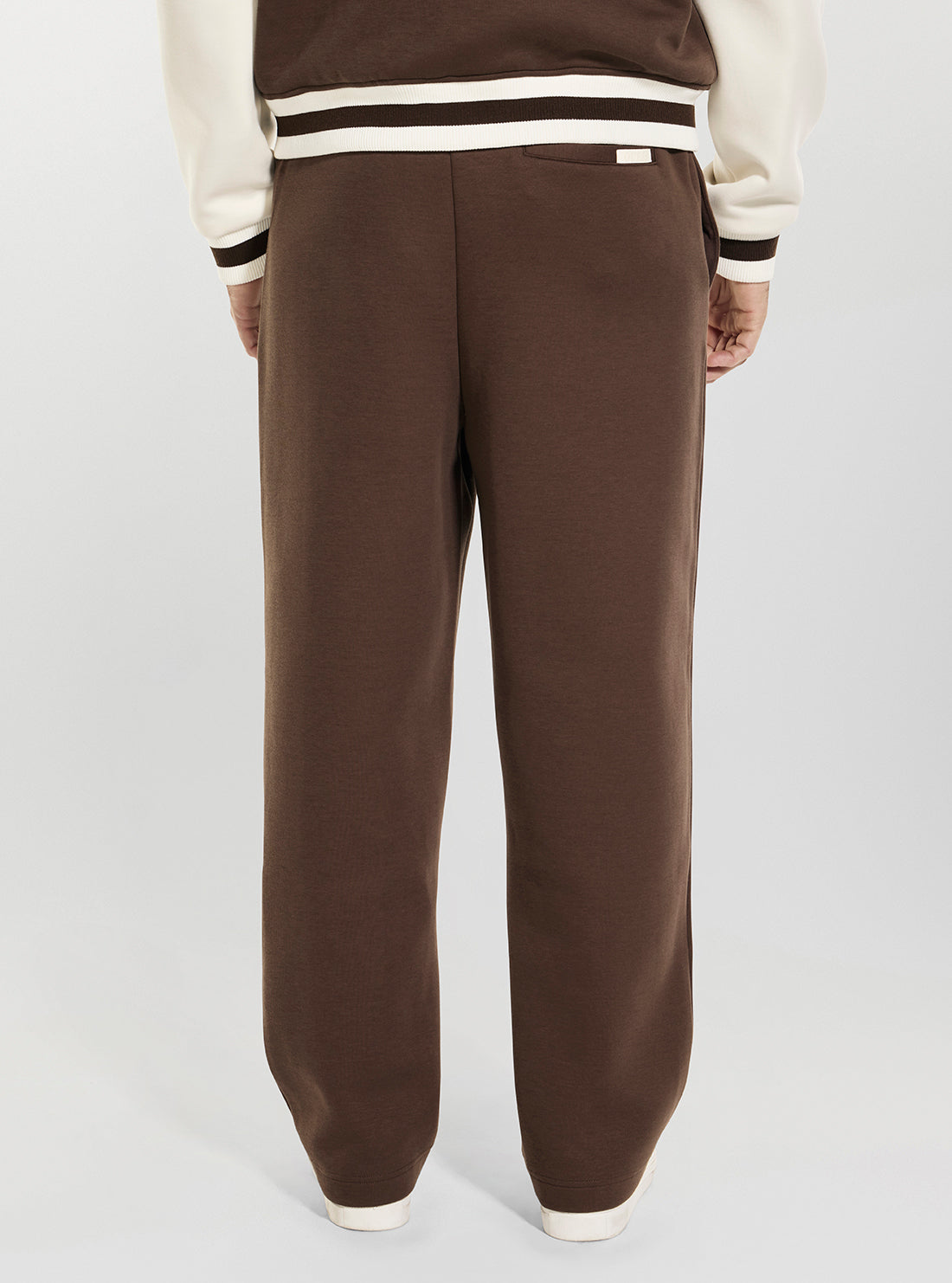 GUESS Mens Brown Herald Straight Leg Active Pants Z6YB17K4995 Back View