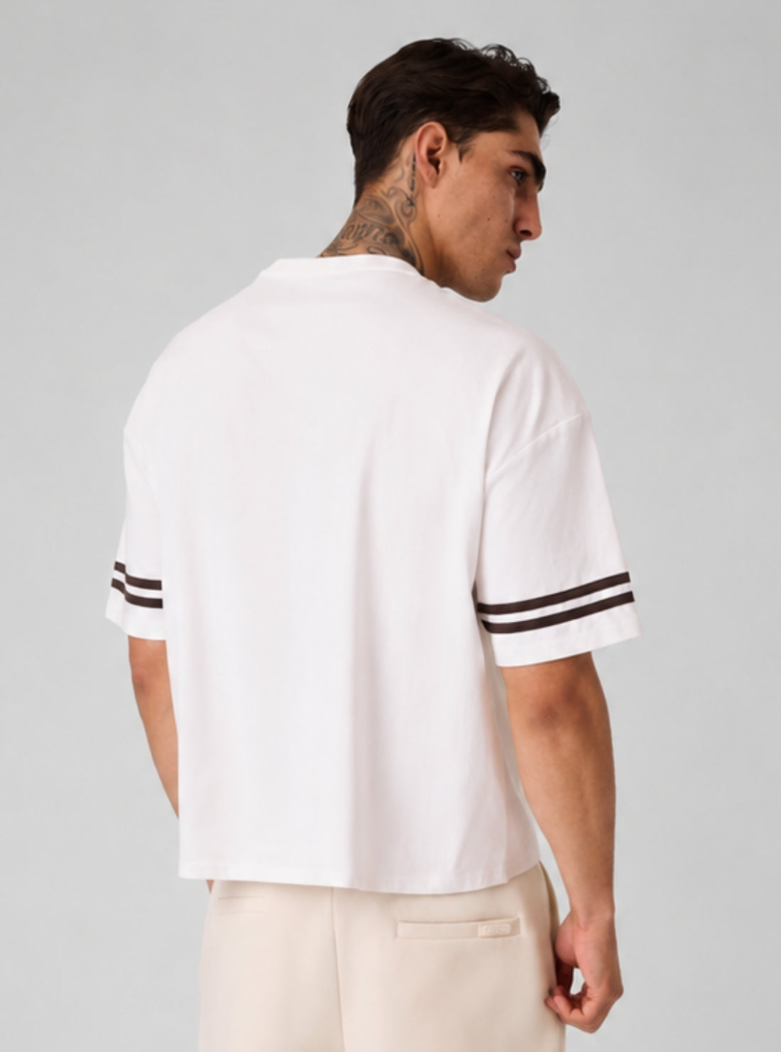 GUESS Mens White Herald Active T-Shirt Z6YI18K5005 Back View