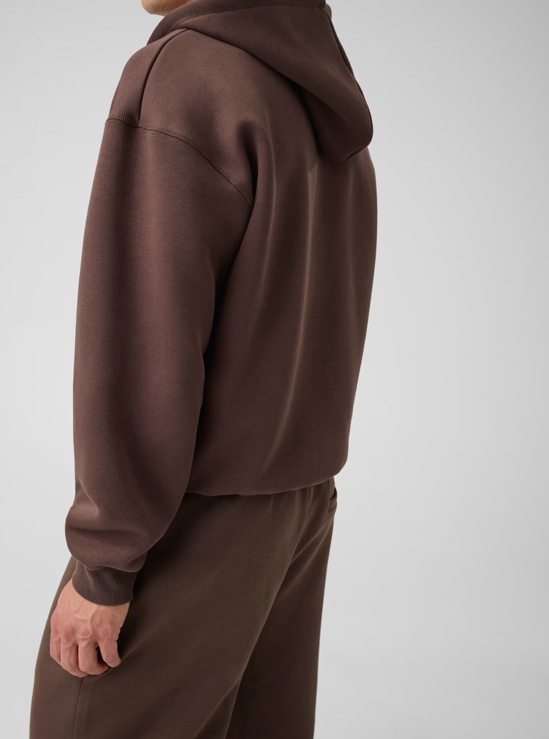 GUESS Mens Brown Herald Hoodie Active Sweatshirt Z6YQ21K4991 Side View