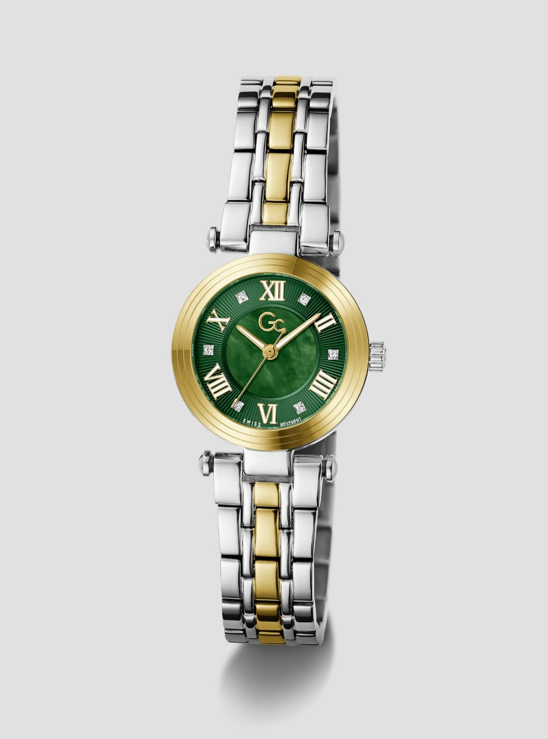 GUESS Accessories Silver Gold GC Dress Watch Z86002L9 Side View