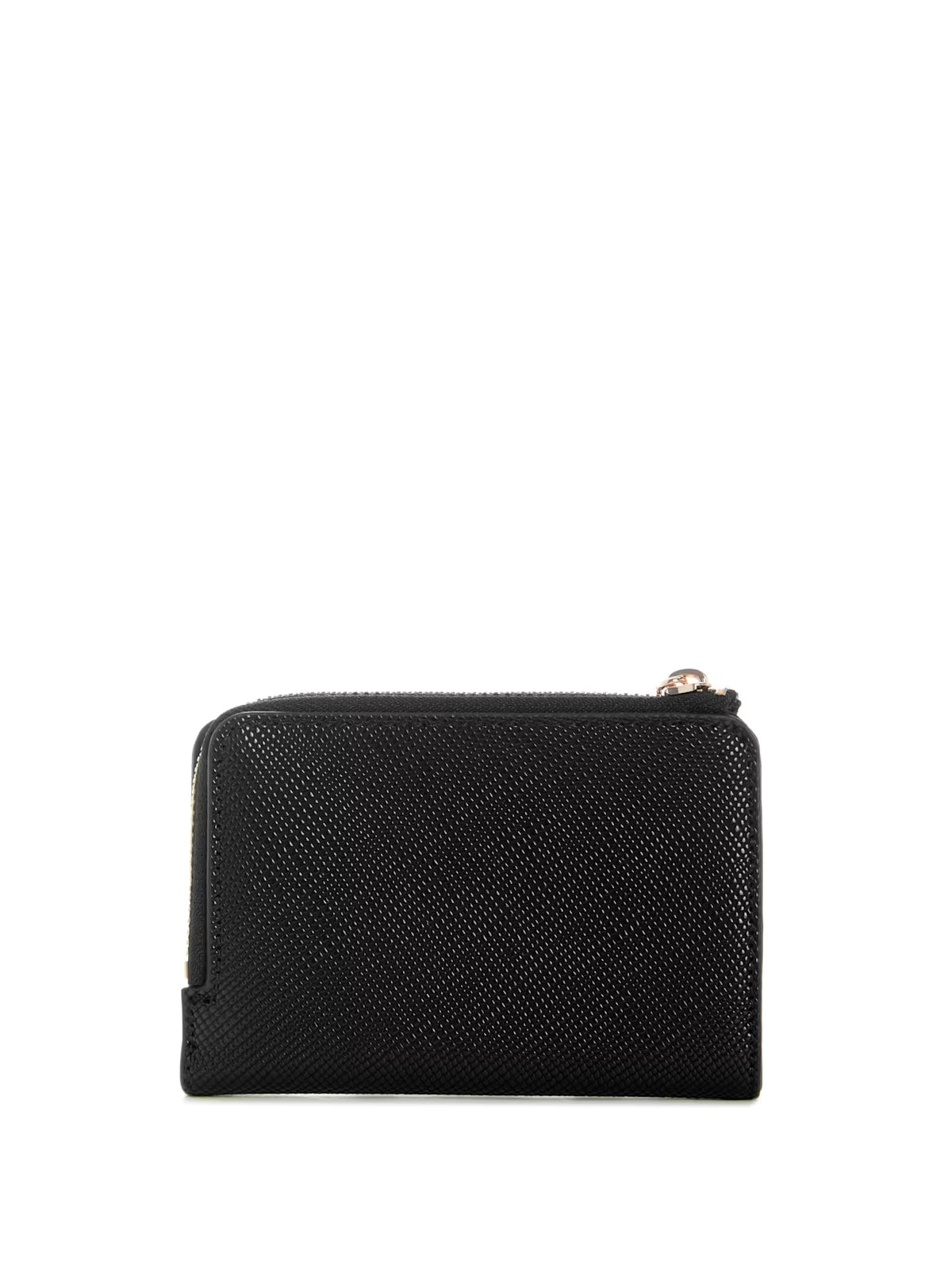 Black Laurel Zip Card Case Wallet