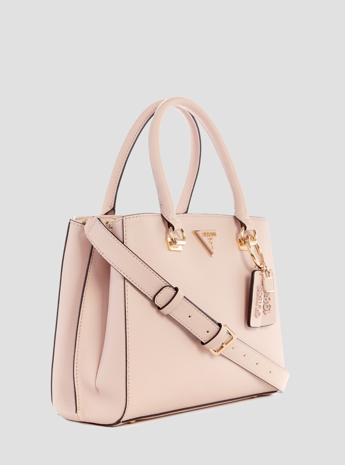 GUESS Women's Pink Noelle Girlfriend Satchel Bag ZG787906LTR Side View