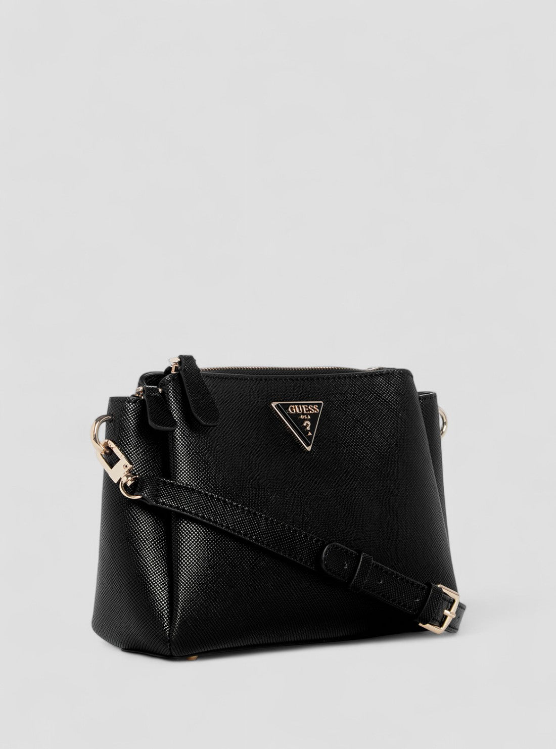 GUESS Womens Black Noelle Crossbody Bag ZG787912 Front Side View
