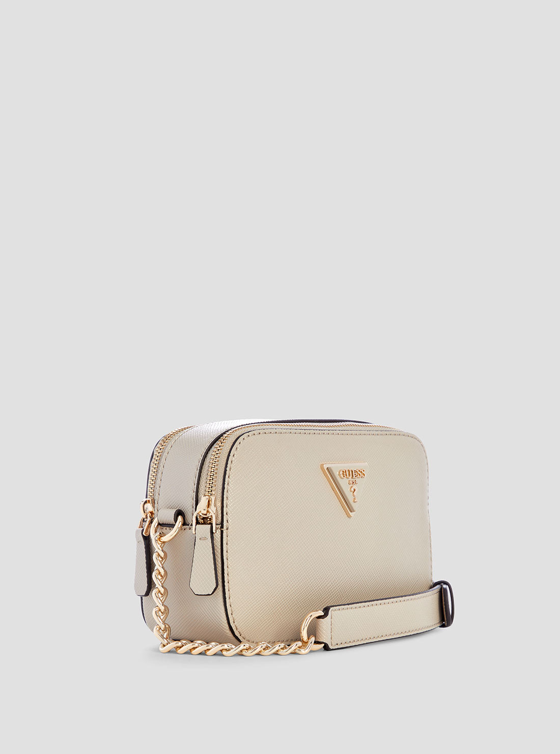 GUESS Women's Taupe Noelle Crossbody Camera Bag ZG787913 Side View