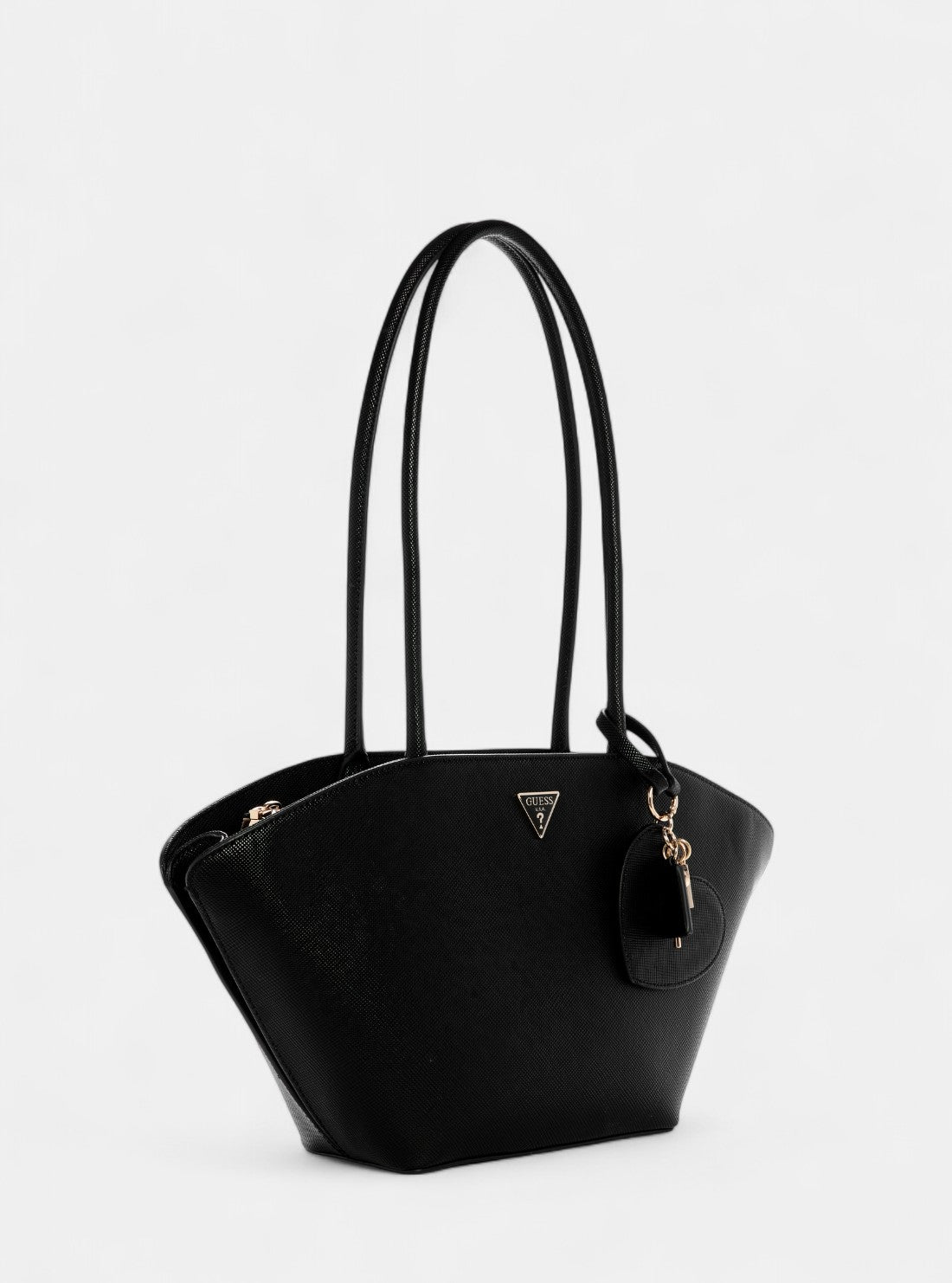 GUESS Womens Black Bolena Shoulder Satchel Bag ZG920709 Front Side View