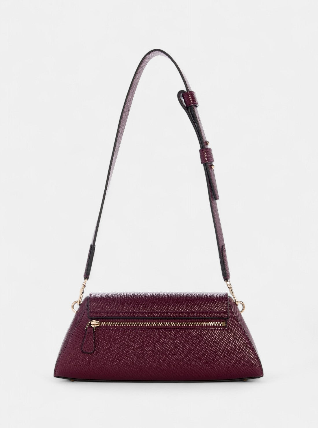 GUESS Womens Red Bolena Flap Shoulder Bag ZG920719 Back View