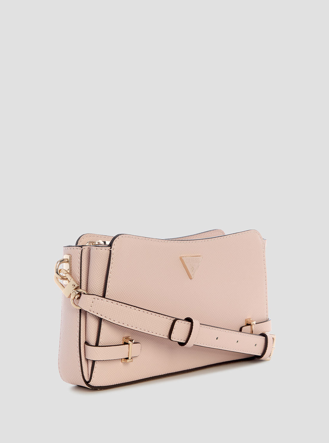 GUESS Womens Pink Rosalba Crossbody Bag ZG965712 Front Side View