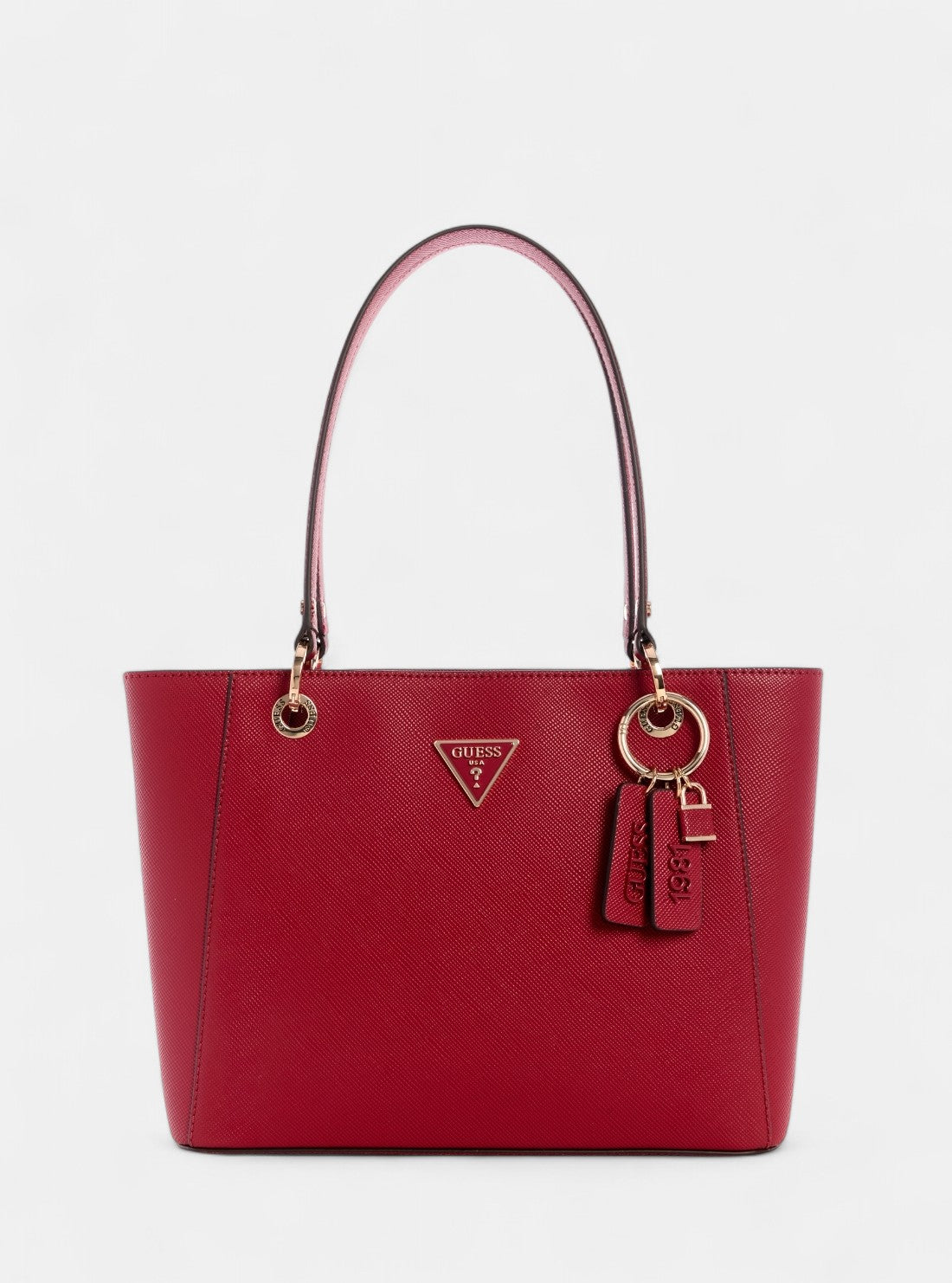 Red Noelle Double Compartment Small Tote Bag ZG967224 Front View