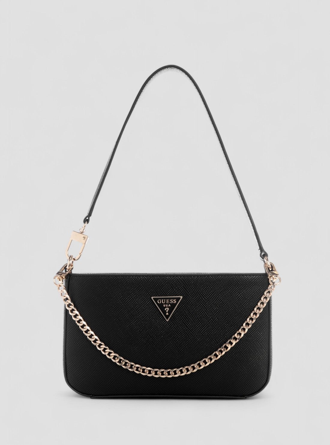 GUESS Womens Black Noelle Mini Top Shouder Bag ZG967272 Front View