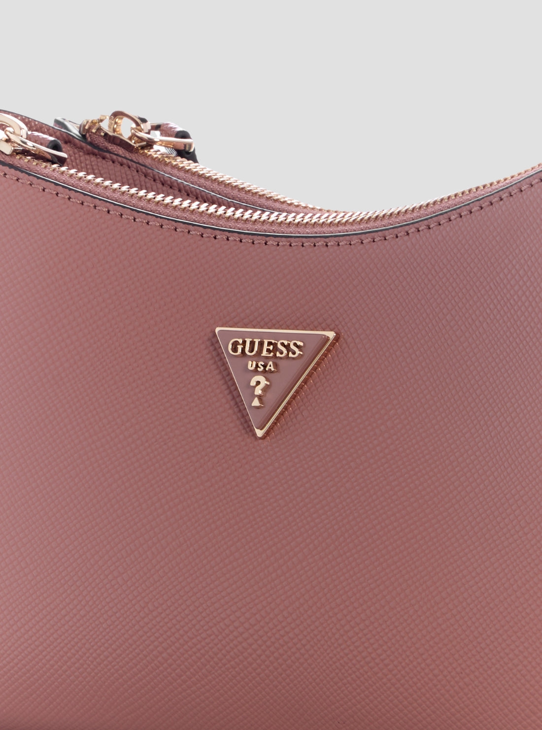 GUESS Womens Pink Noelle Compartment Shoulder Crossbody Bag ZG967273 Detail View