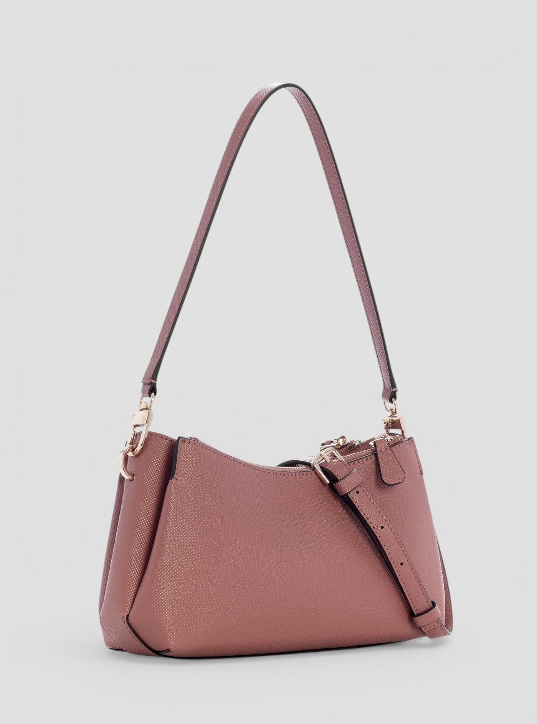 GUESS Womens Pink Noelle Compartment Shoulder Crossbody Bag ZG967273 Back View