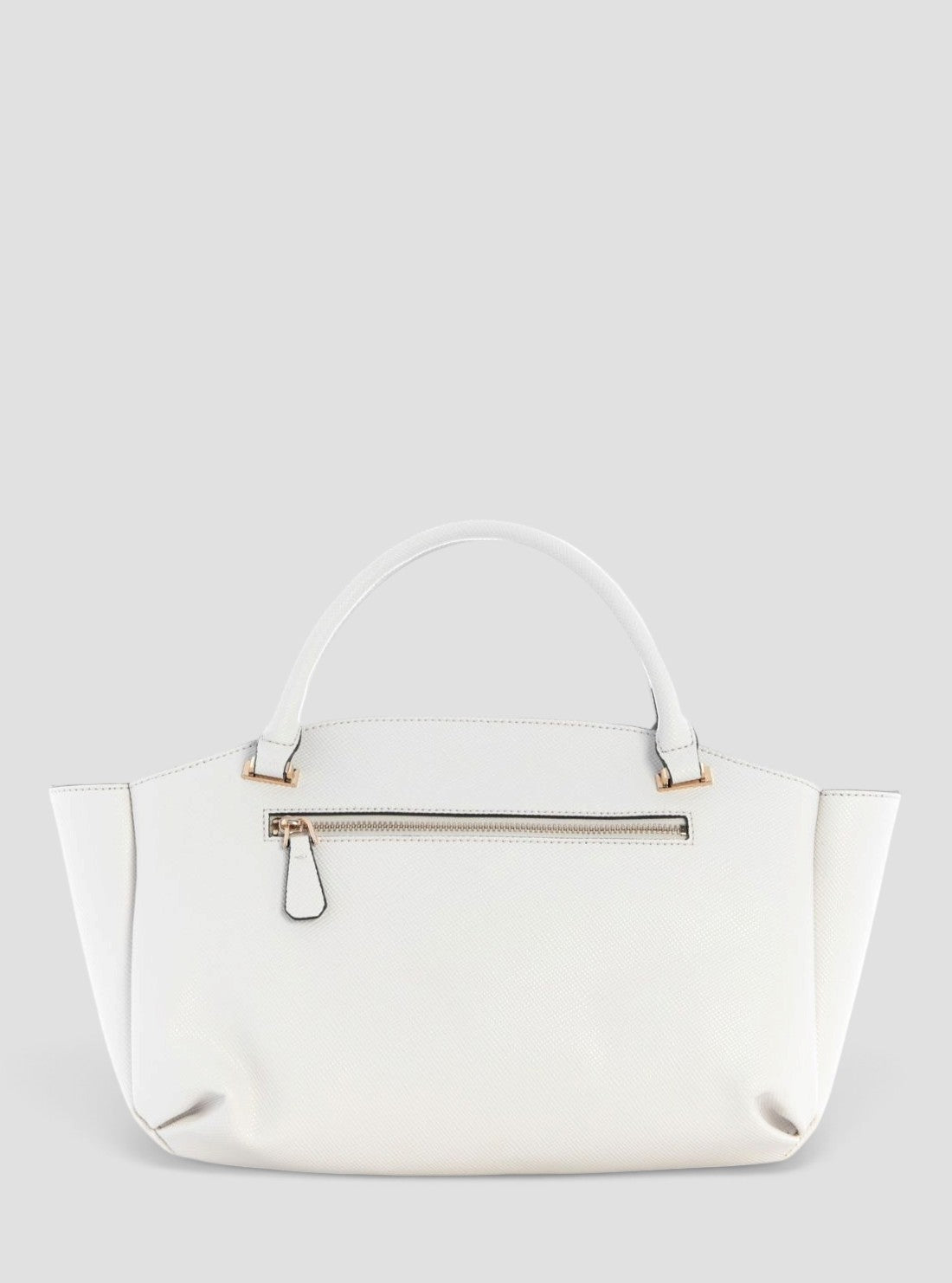 GUESS Womens Off-White Gilda 3 Compartment Satchel Bag ZG974706 Back View