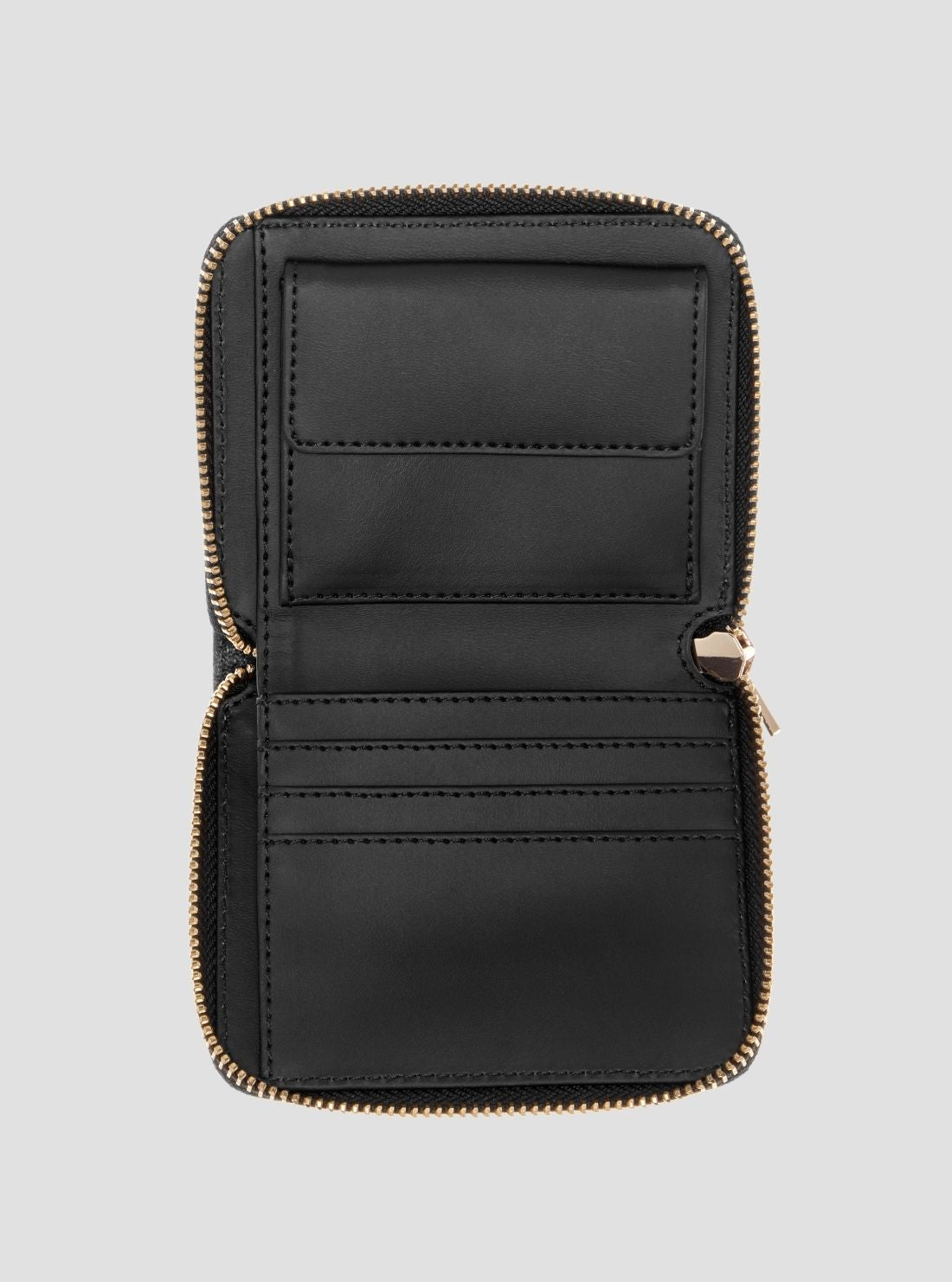 GUESS Womens Black Gilda Small Zip Around Wallet ZG9747137 Inside View