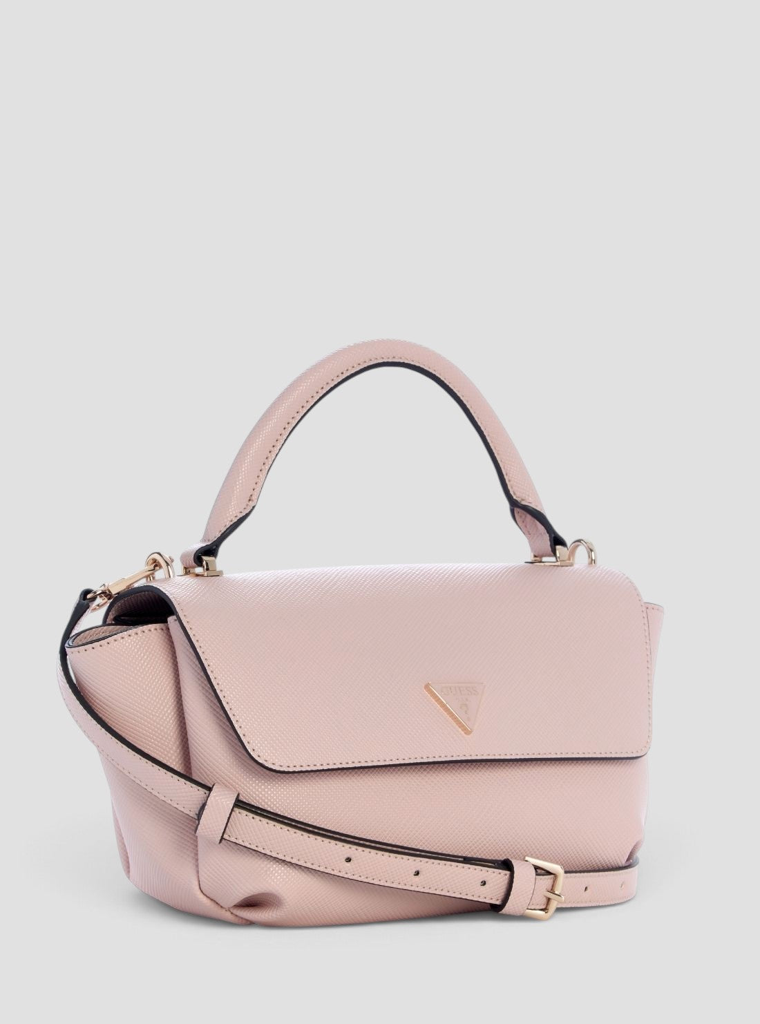 GUESS Womens Pink Gilda Top Handle Flap Bag ZG974720 Side View