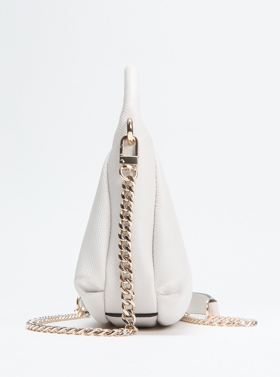 GUESS Womens Off-White Gilda Mini Hobo Bag ZG974773 Side View