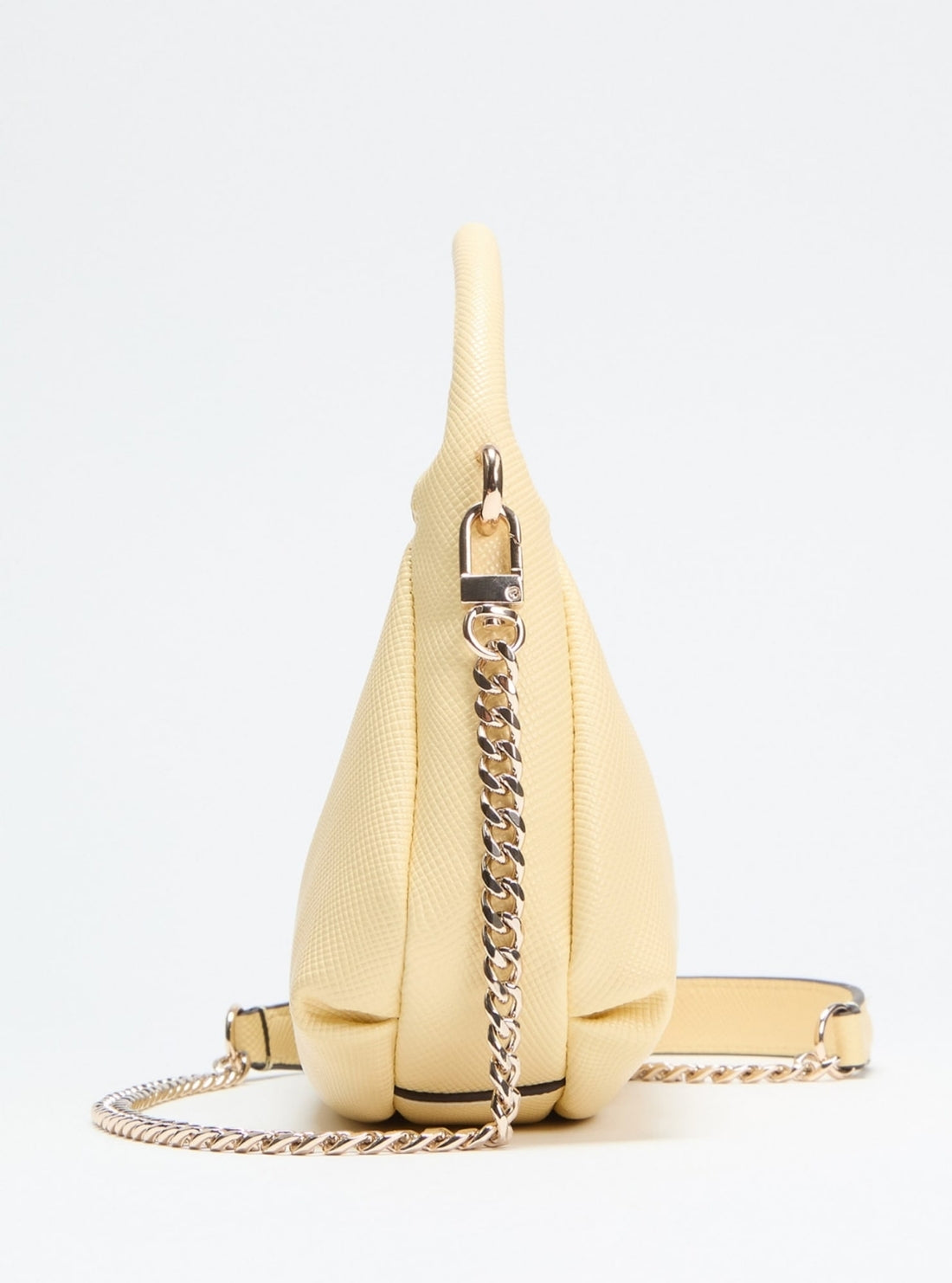 GUESS Womens Yellow Gilda Mini Hobo Bag ZG974773 Side View