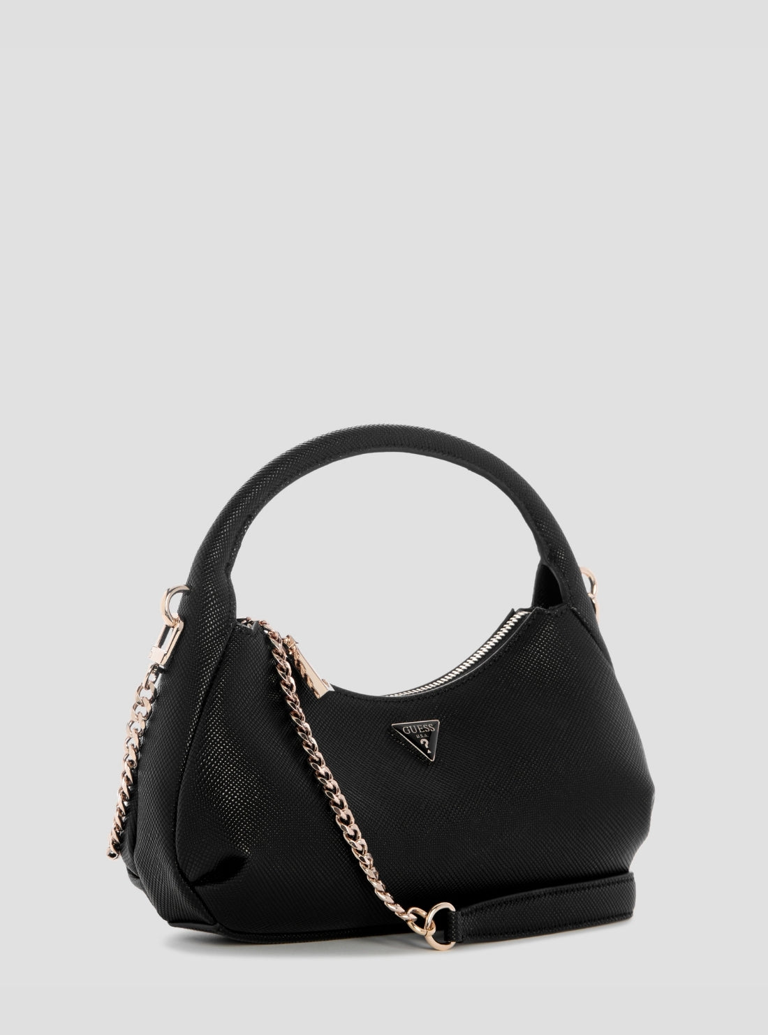 GUESS Womens Black Gilda Mini Hobo Bag ZG974773 Side View
