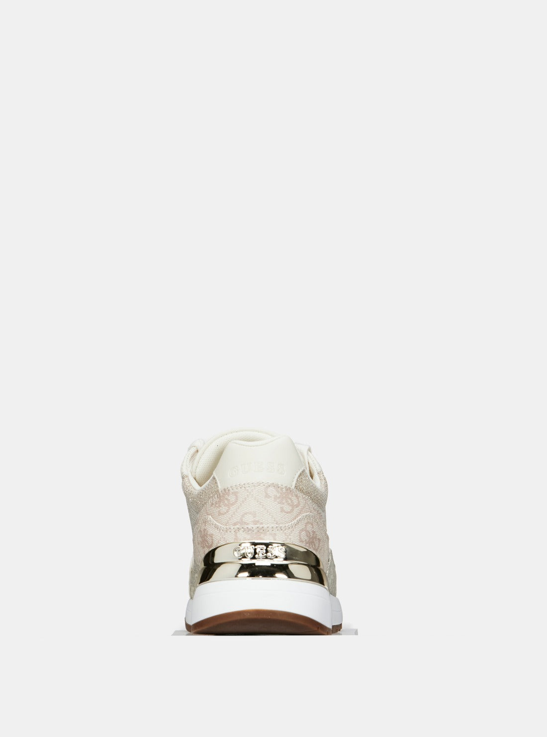 GUESS Cream Logo Low-Top Sneakers back view