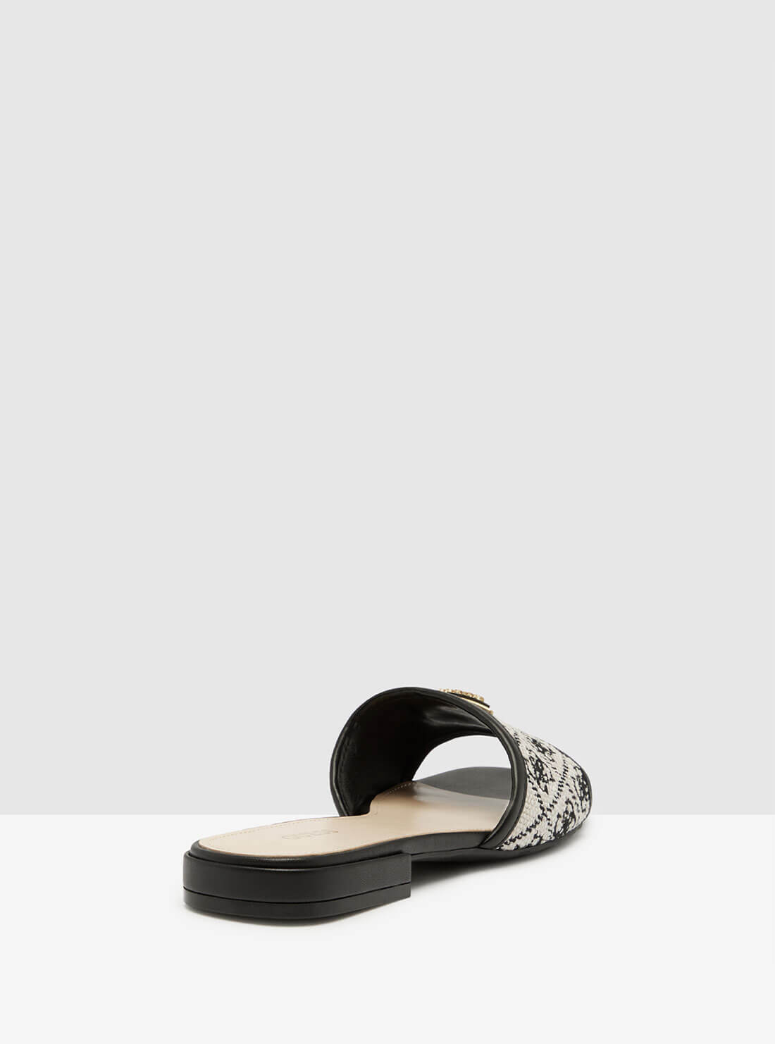 Black Logo Tamelia Slides | GUESS Women's Shoes | Back view