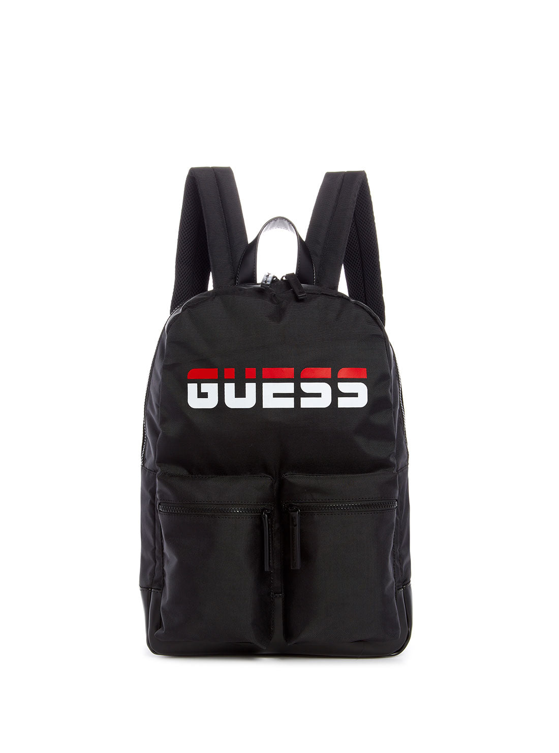 Black GUESS Duo Backpack front view