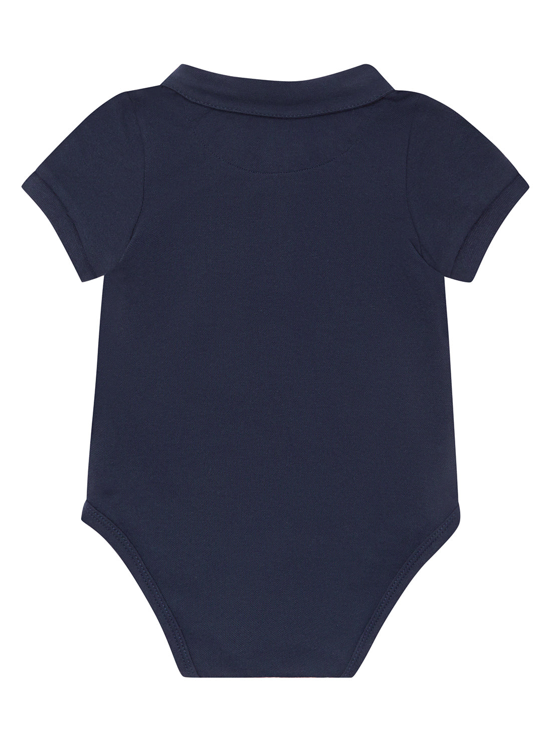 GUESS Baby Boy Blue Bear Logo Polo Onesie (0-12m) H2RW05KACT0 Back View