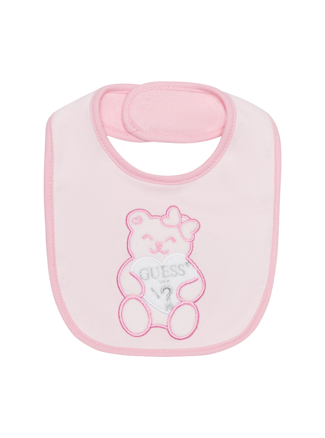 Pink Bear Logo Bib (0-9m)