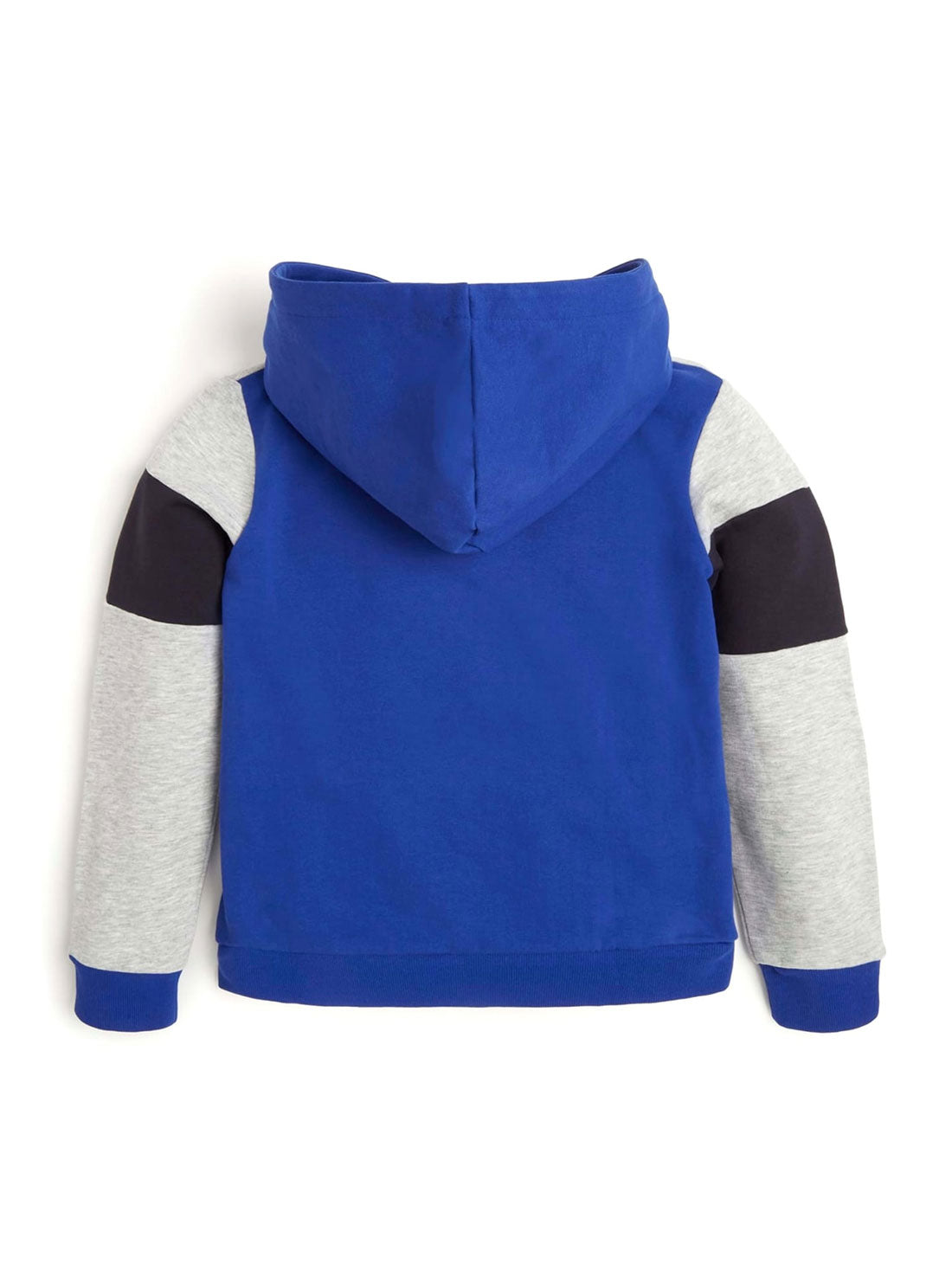 GUESS Big Boys Blue Multi Stripe Logo Hoodie (7-16) L2RQ00KA6R0 Back View