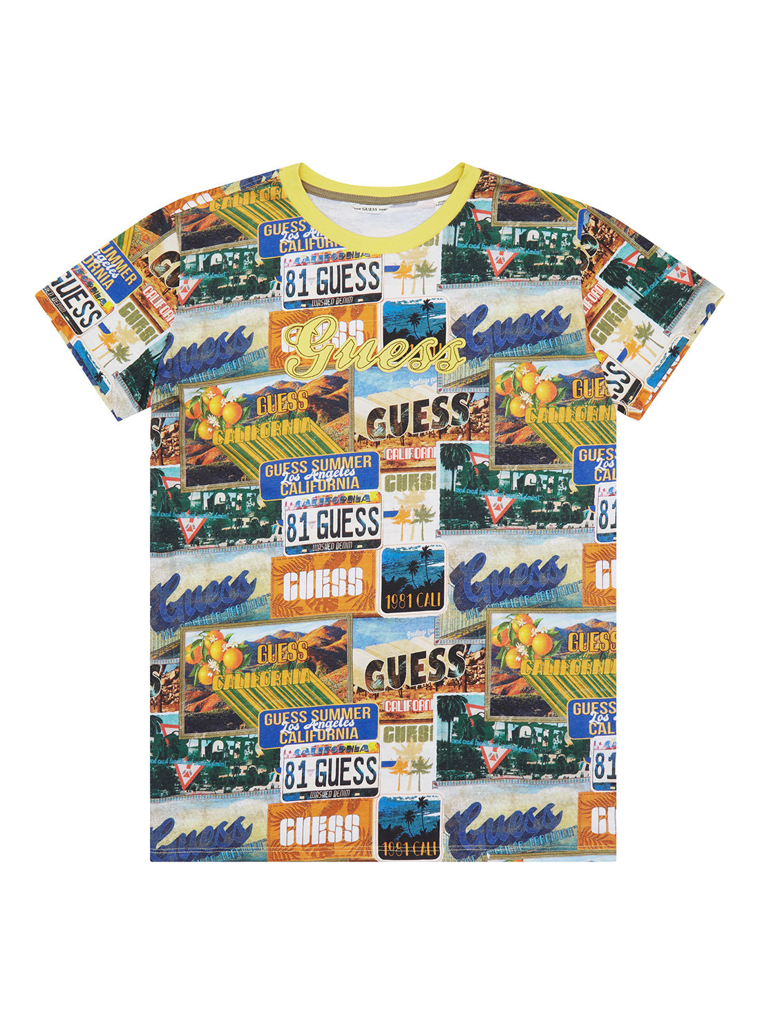 GUESS Big Boy Graphic Mix Print T-Shirt (7-16) L2GI20K8HM0 Front View