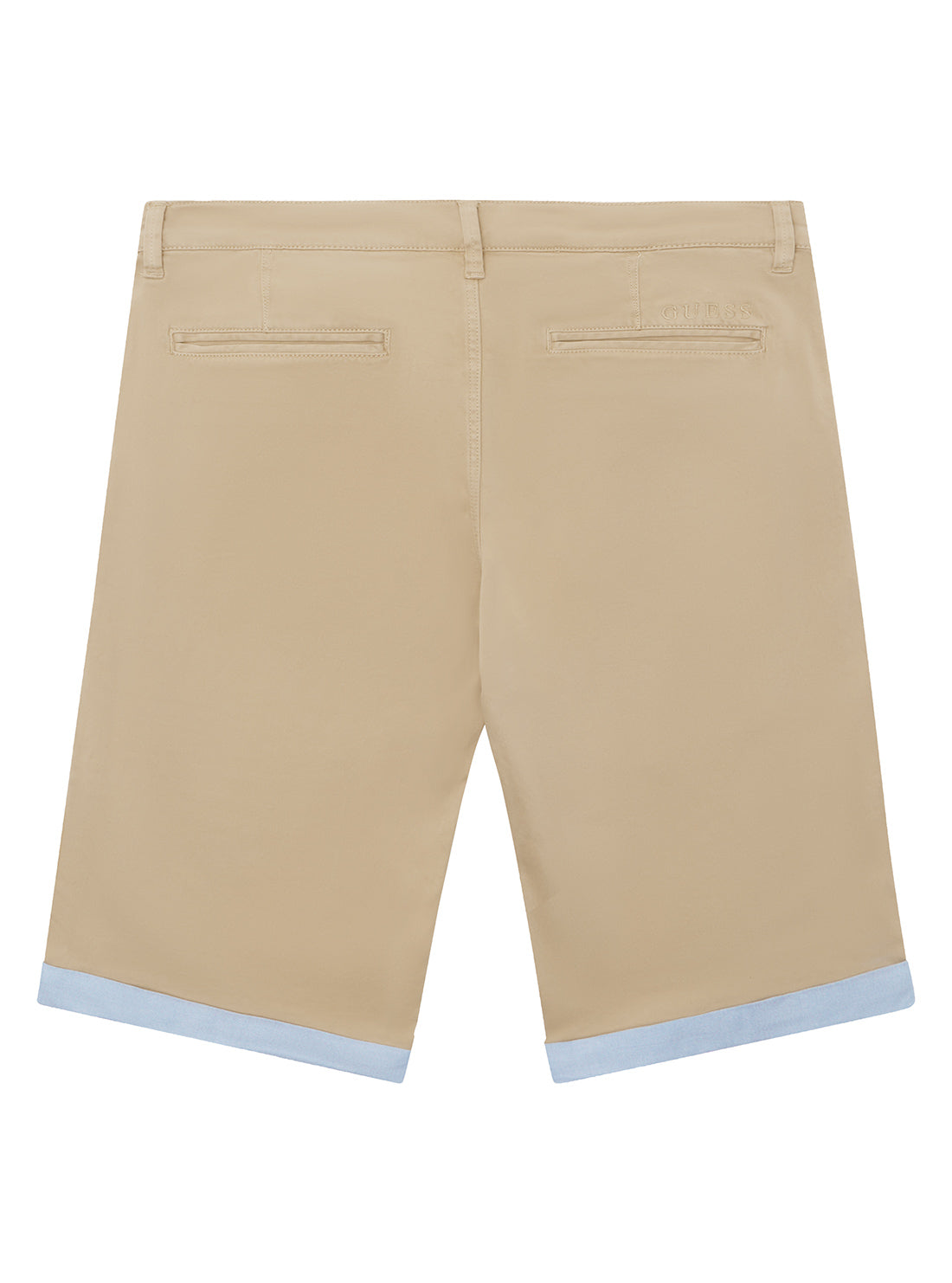 GUESS Big Boy Sand Sateen Chino Shorts (7-16) L2RD02WEHD0 Back View