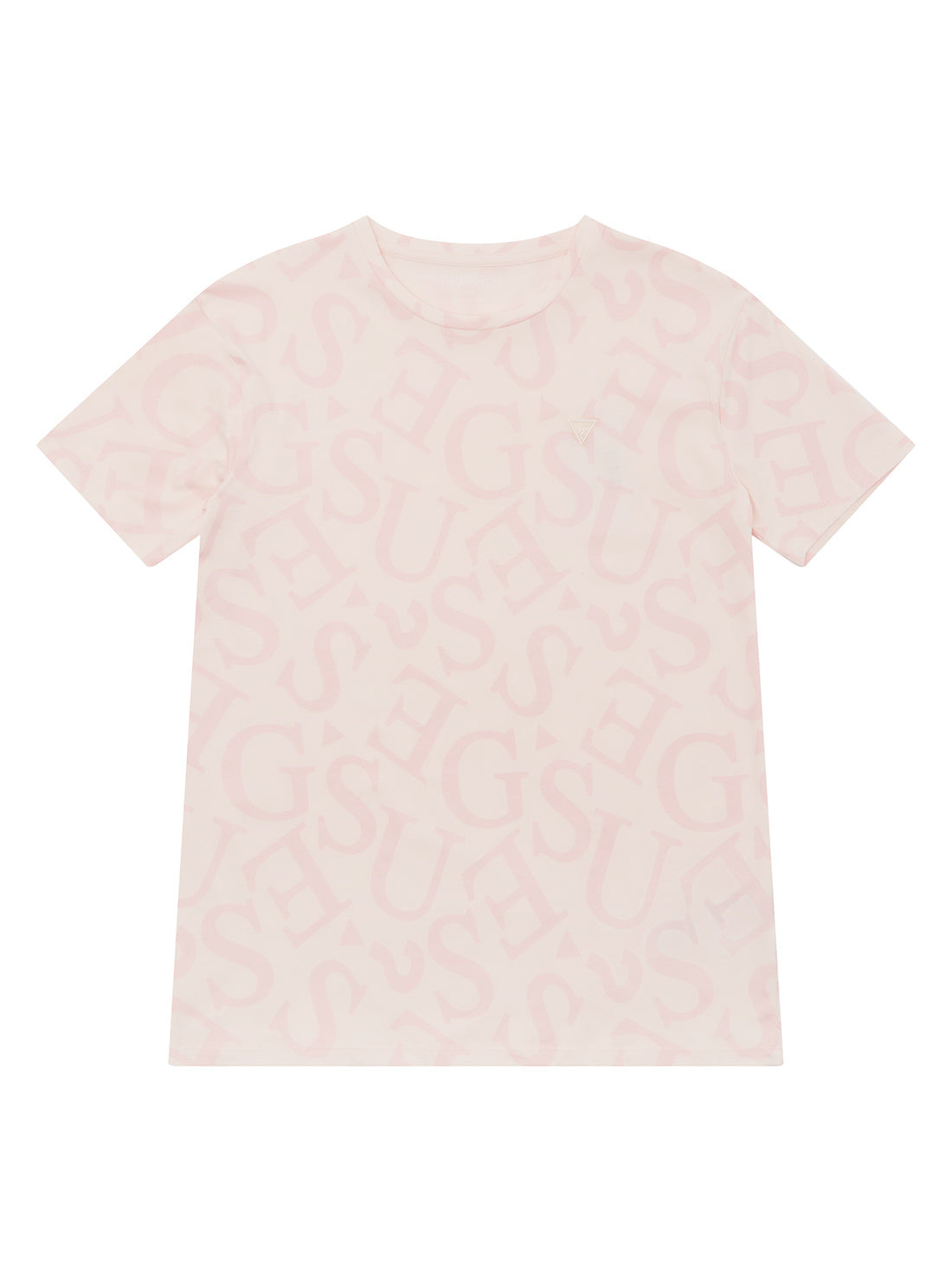 GUESS Big Girl Pink Logo T-Shirt (7-16) J2YI06K6YW3 Front View