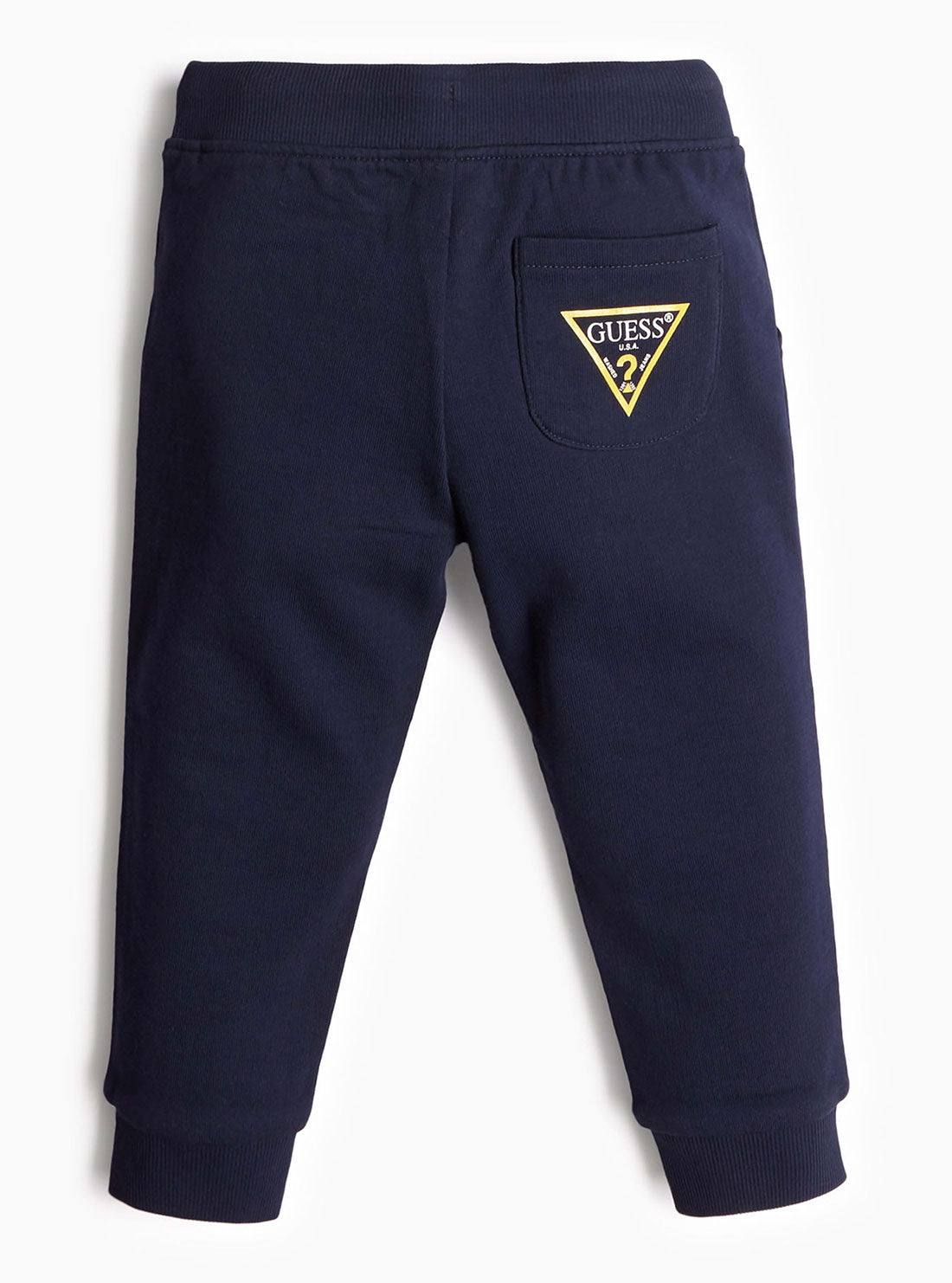 GUESS Little Boys Navy Blue Active Pants (2-7) N93Q17KAUG0 Back View