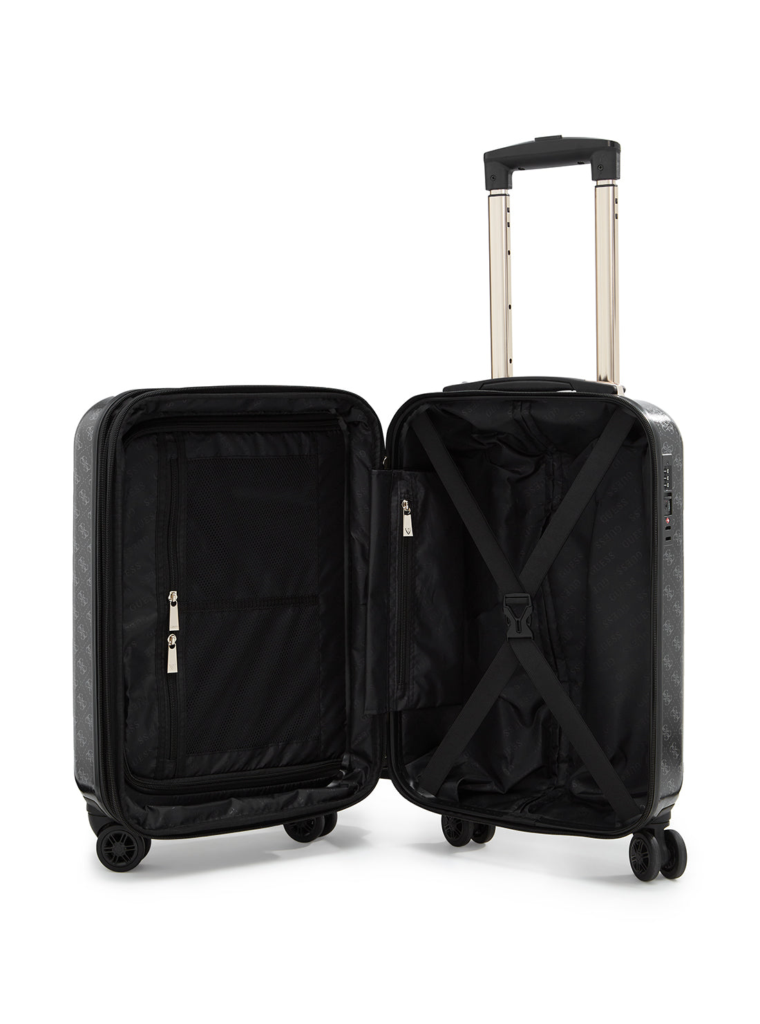 GUESS Coal Logo Jesco 45cm Suitcase H8389983 Inside View