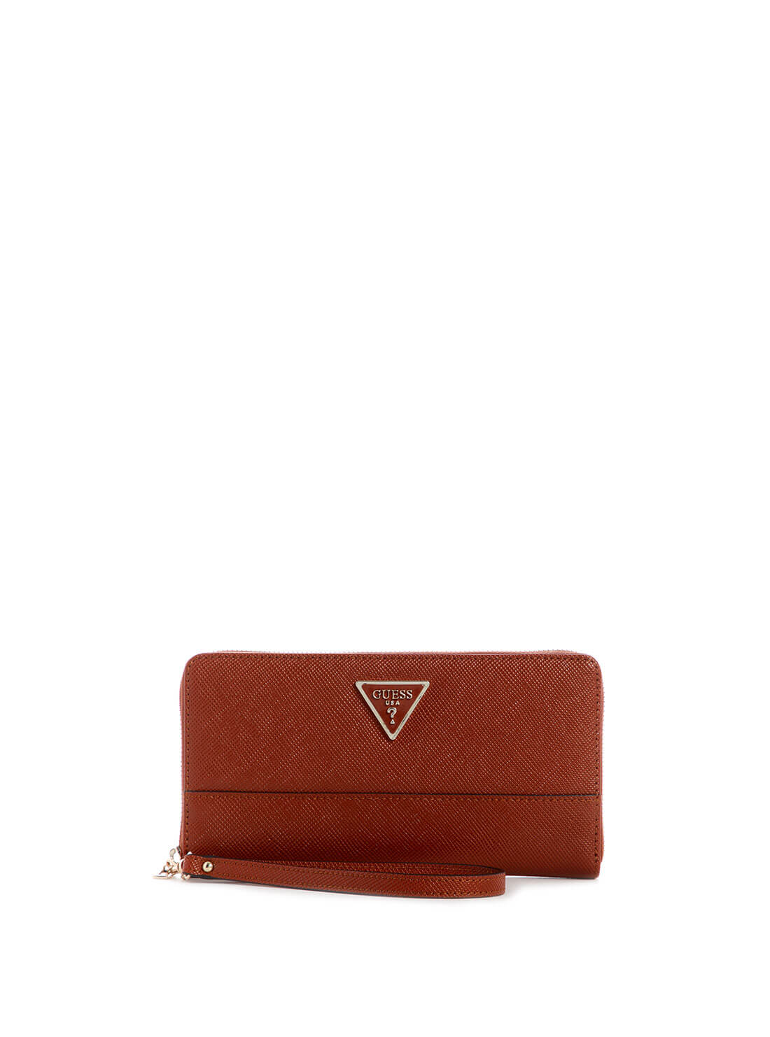 GUESS Womens  Brown Noelle Cheque Organiser Wallet ZG787963 Front View