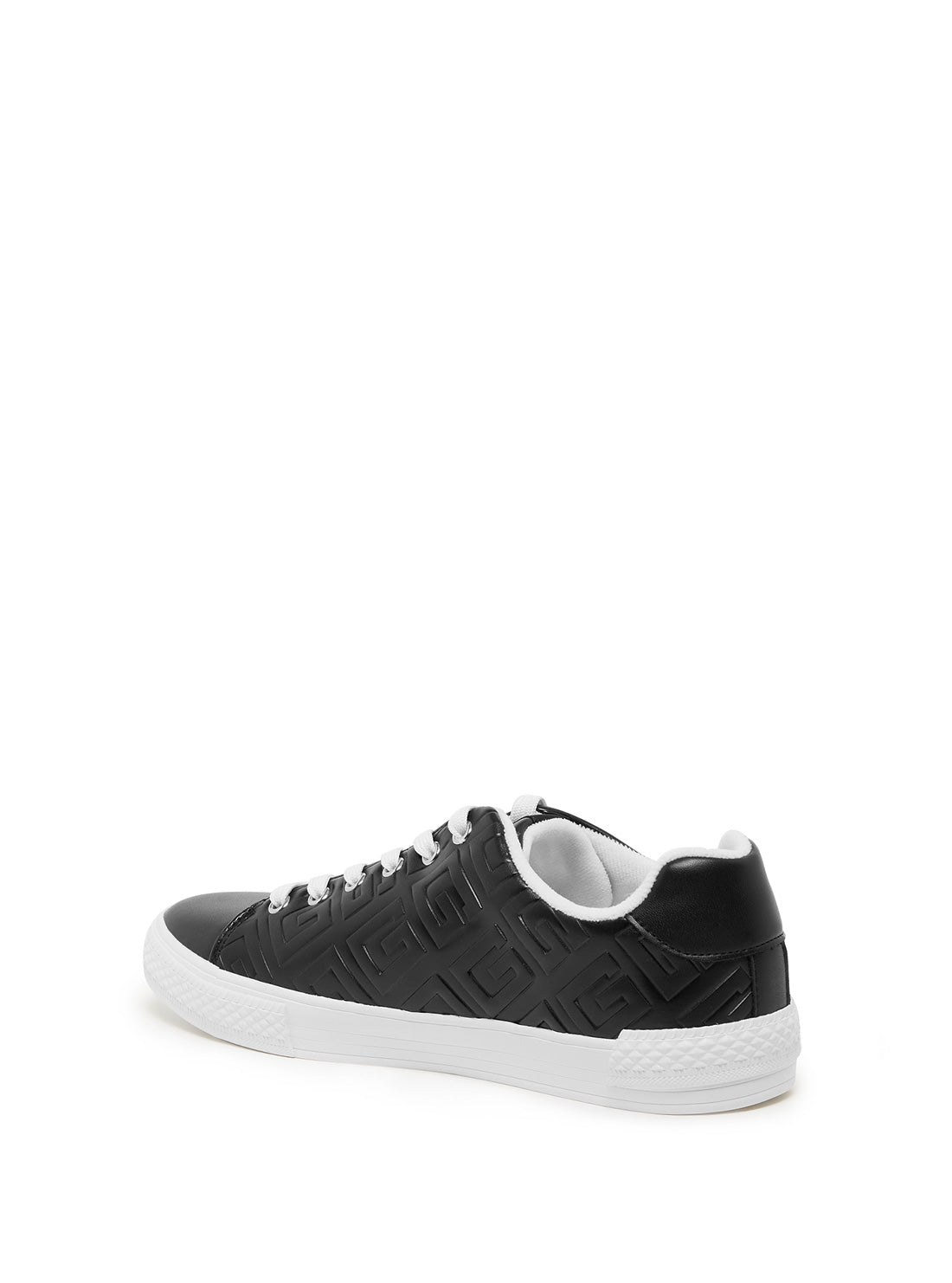 GUESS Men's Black Munner Logo Low Top Sneakers MUNNER-A Back View