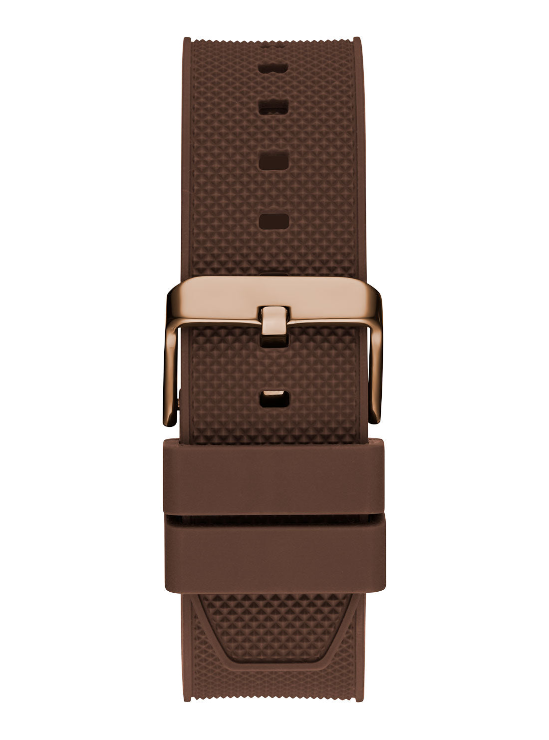 GUESS Men's Brown Falcon Silicone Watch GW0568G1 Back View