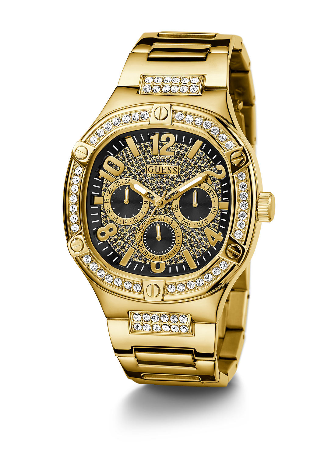 GUESS Men's Gold Duke Glitz Watch GW0576G2 Full View