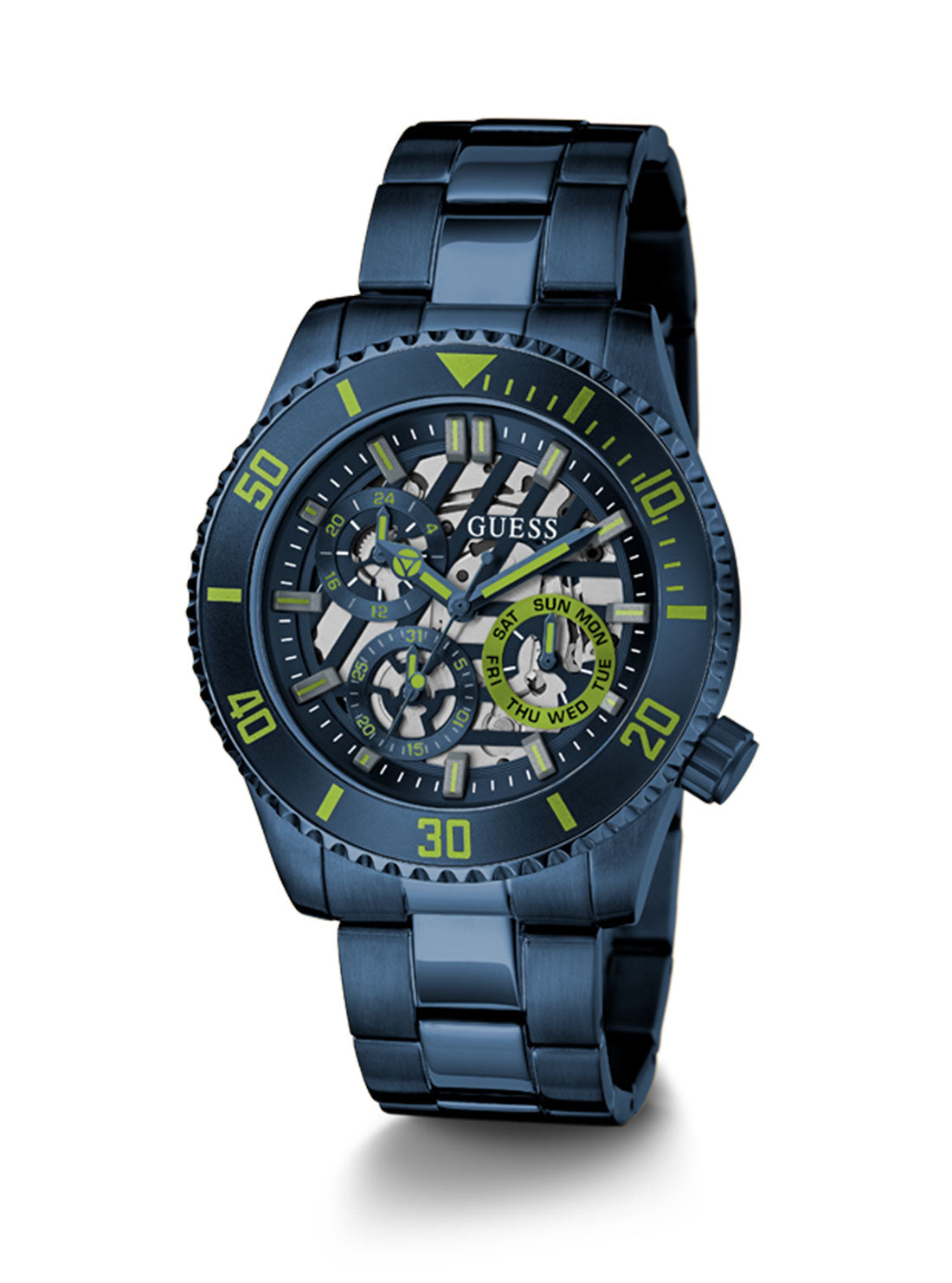 GUESS Men's Navy Axle Midnight Watch GW0488G4 Full View