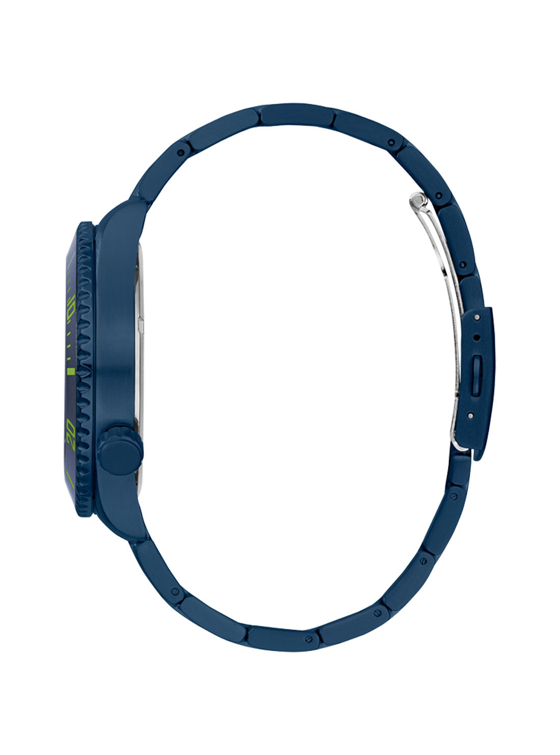 GUESS Men's Navy Axle Midnight Watch GW0488G4 Side View
