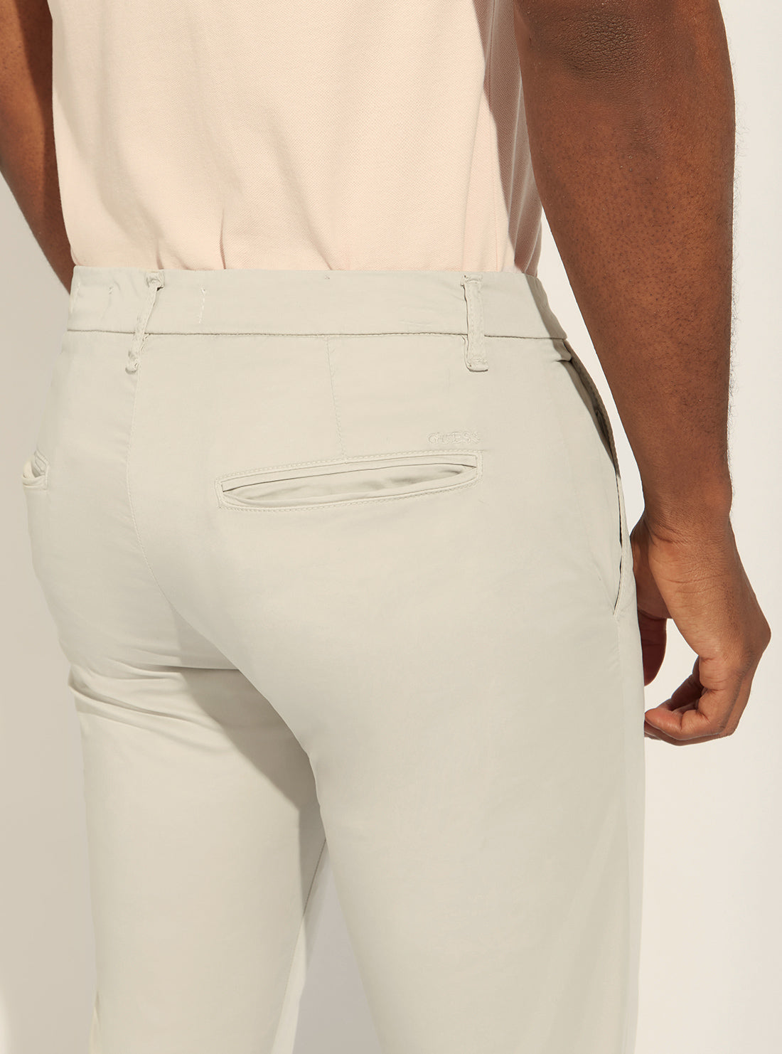 GUESS Mens Grey Myron Slim Fit Pants M2GB26WEHX3 Back View