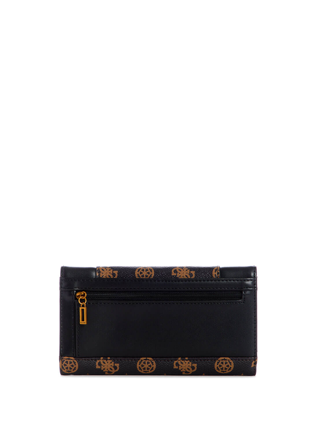 GUESS Womens  Black Brown Noelle Multi Clutch PB787966 Back View