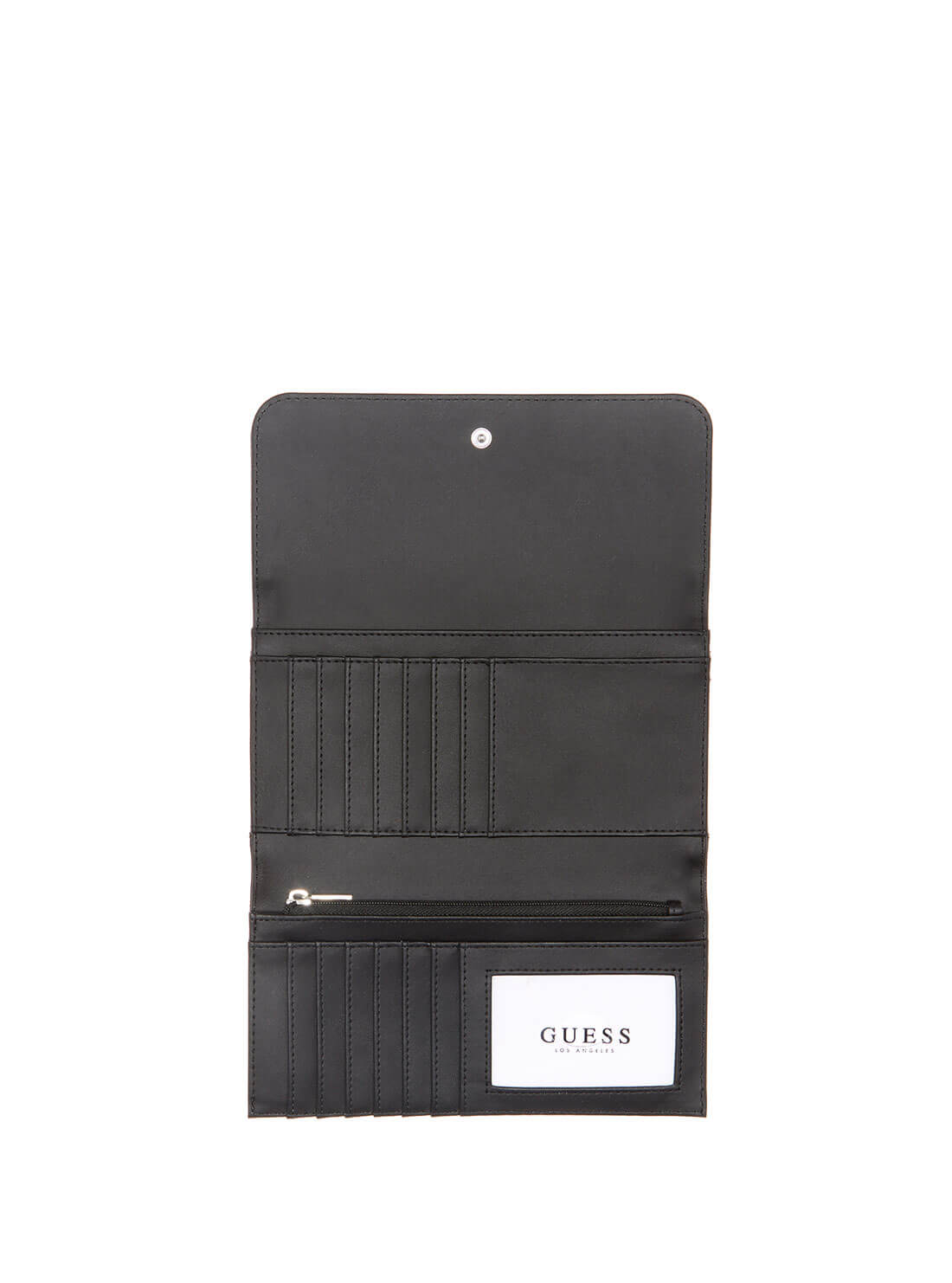 GUESS Womens  Black Brown Noelle Multi Clutch PB787966 Inside View