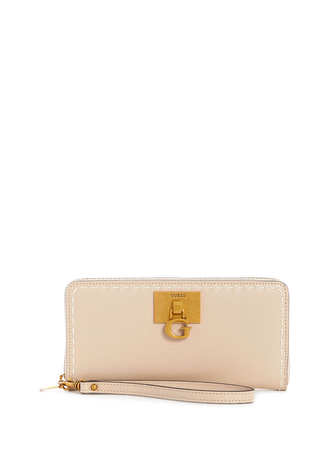 GUESS Womens  Beige Stephi Large Wallet VB787546 Front View