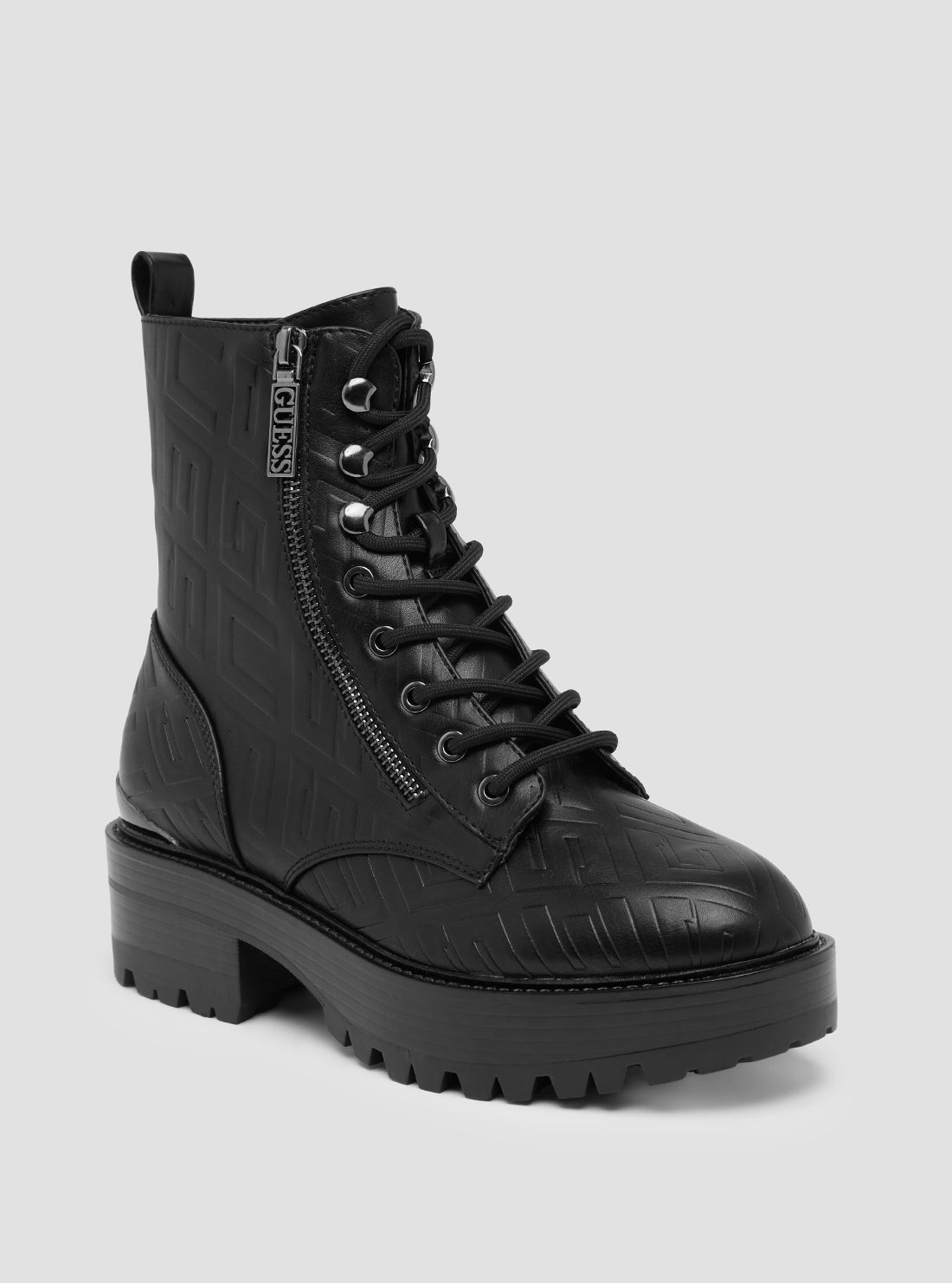 GUESS Women's Black Fearne Boots FEARNE Front View