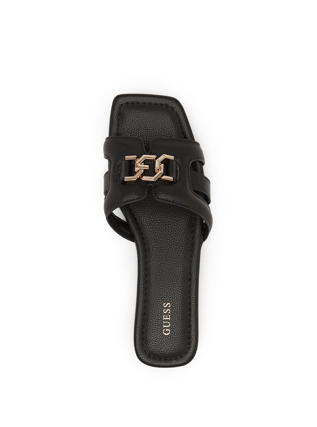 GUESS Women's Black Jelila Sandals JELILA Top View