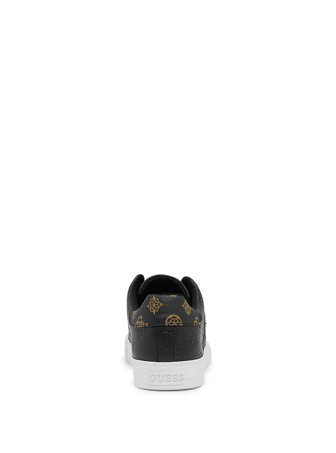GUESS Women's Black Larsa Low Top Sneakers LARSA Back View