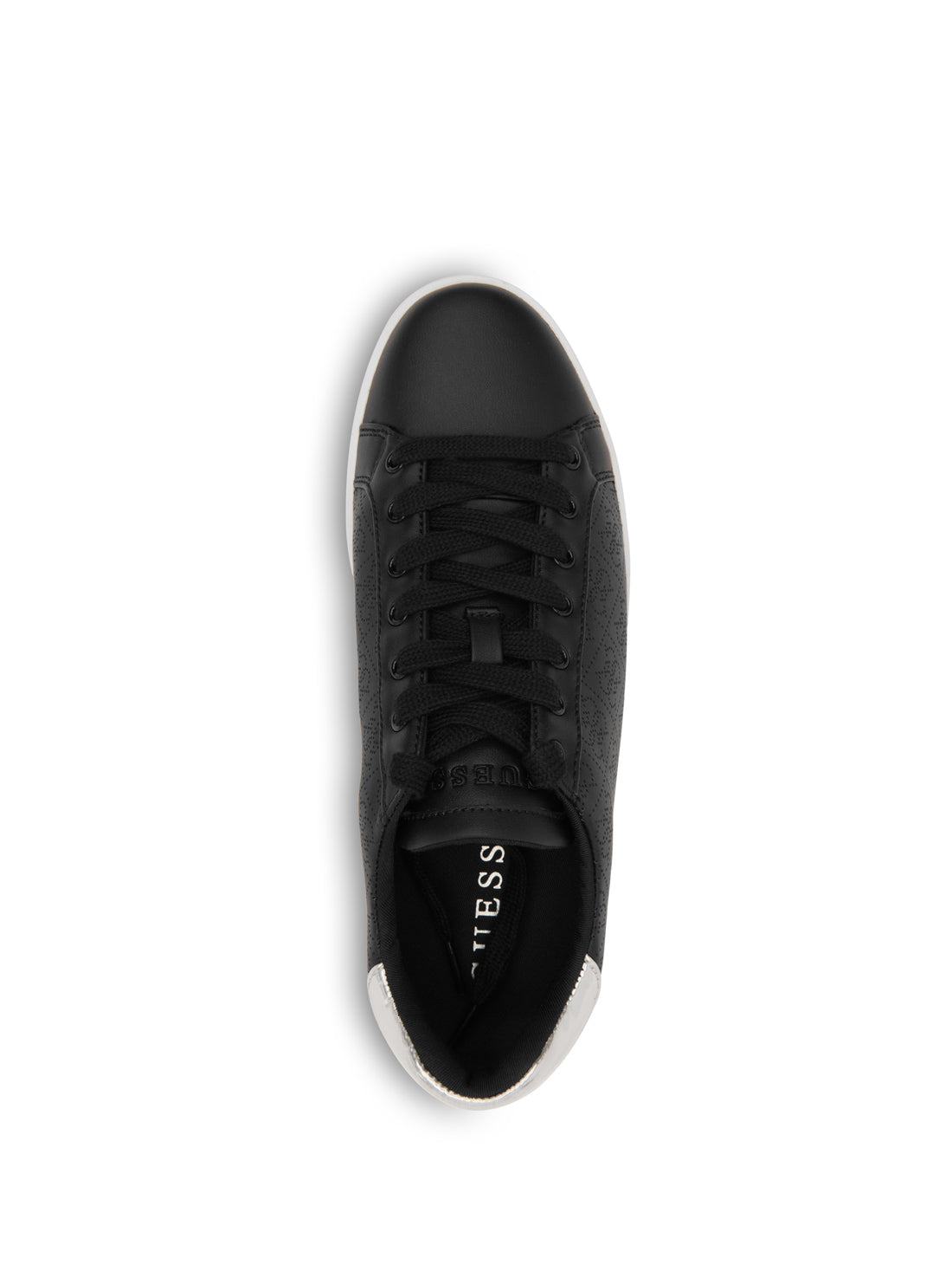 GUESS Women's Black Logo Rosalia Low Top Sneakers ROSALIA Top View